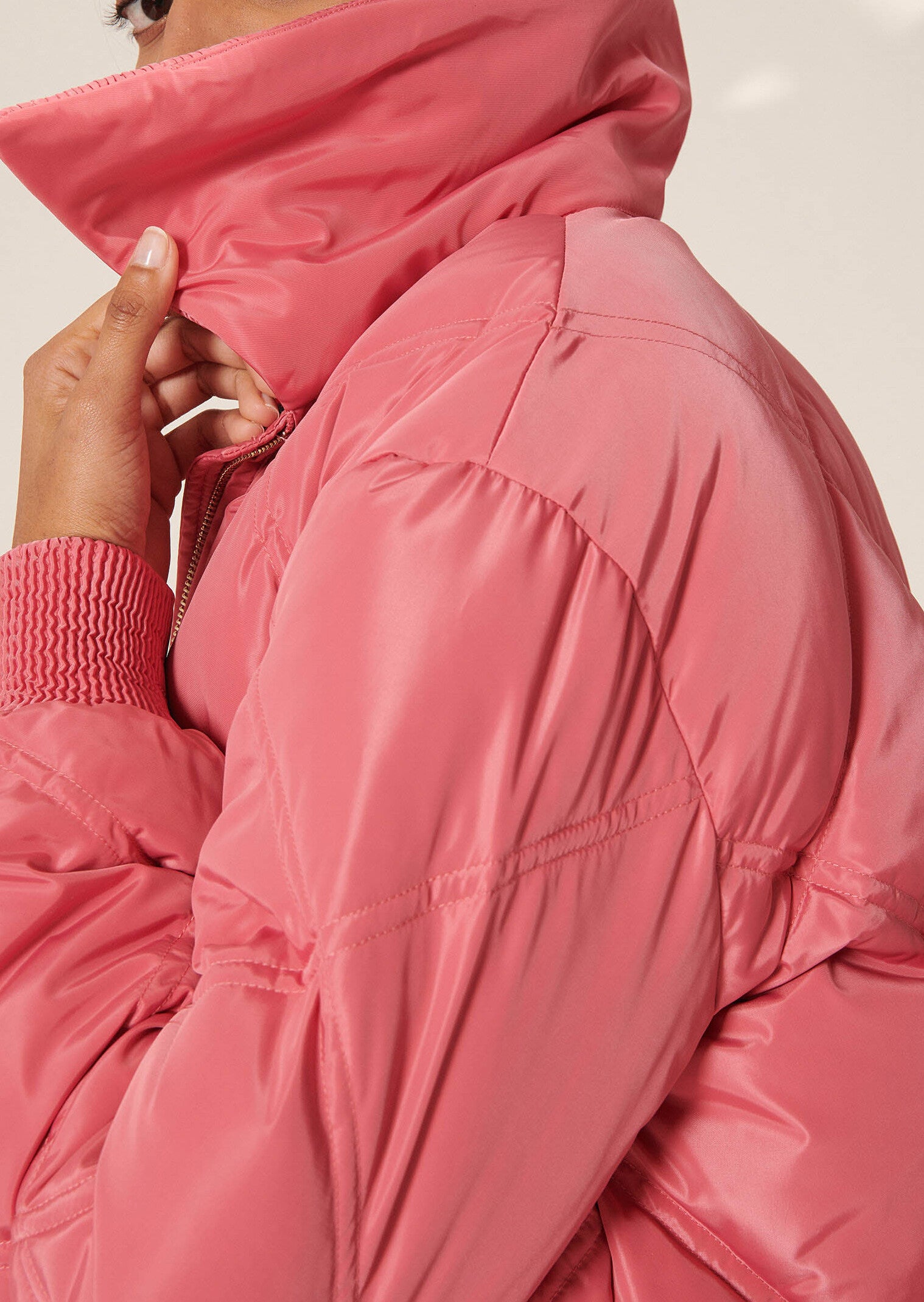 Doudoune Dona rose matelassée Faume - seconde main