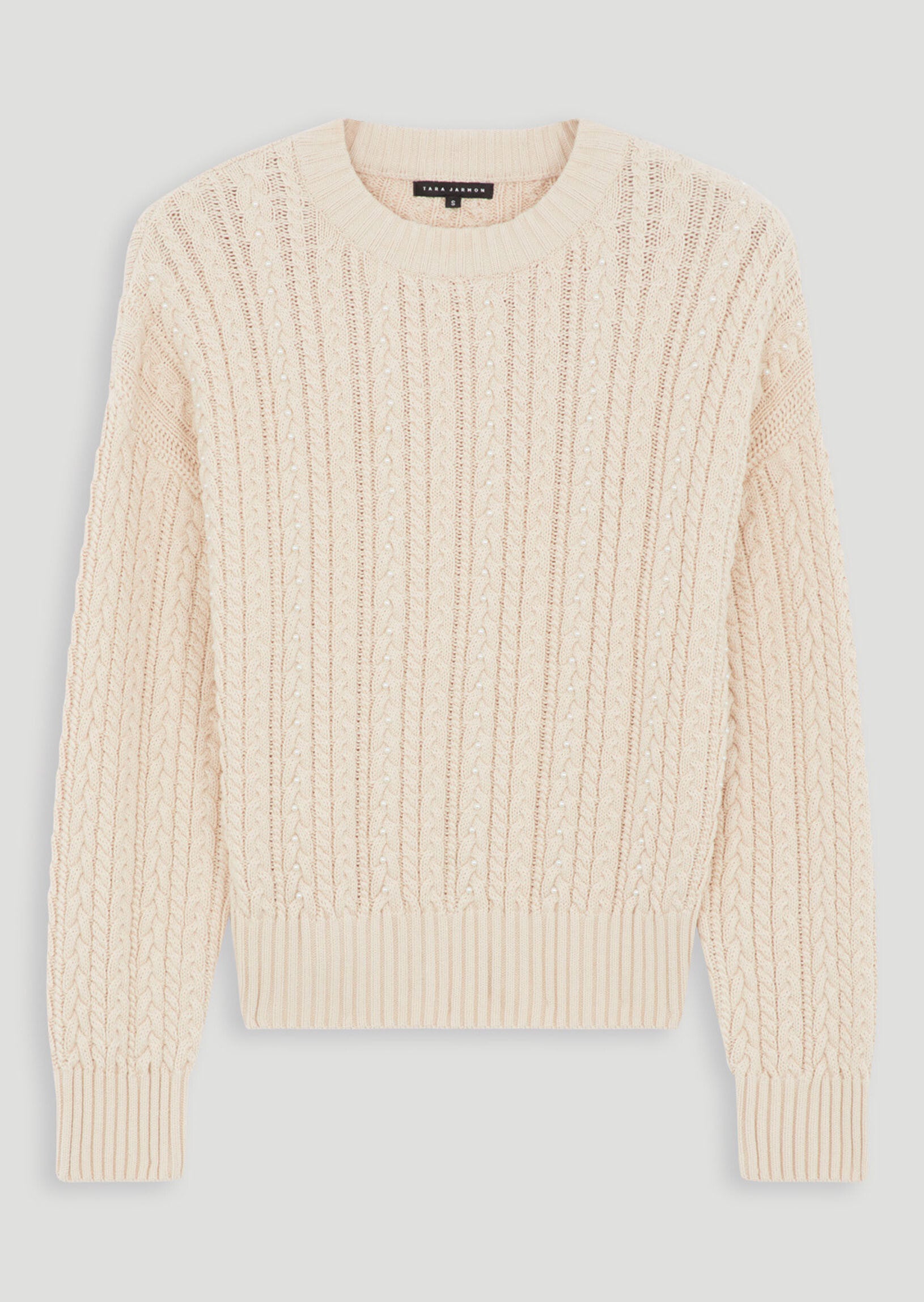 Maille beige avec perles Faume - seconde main