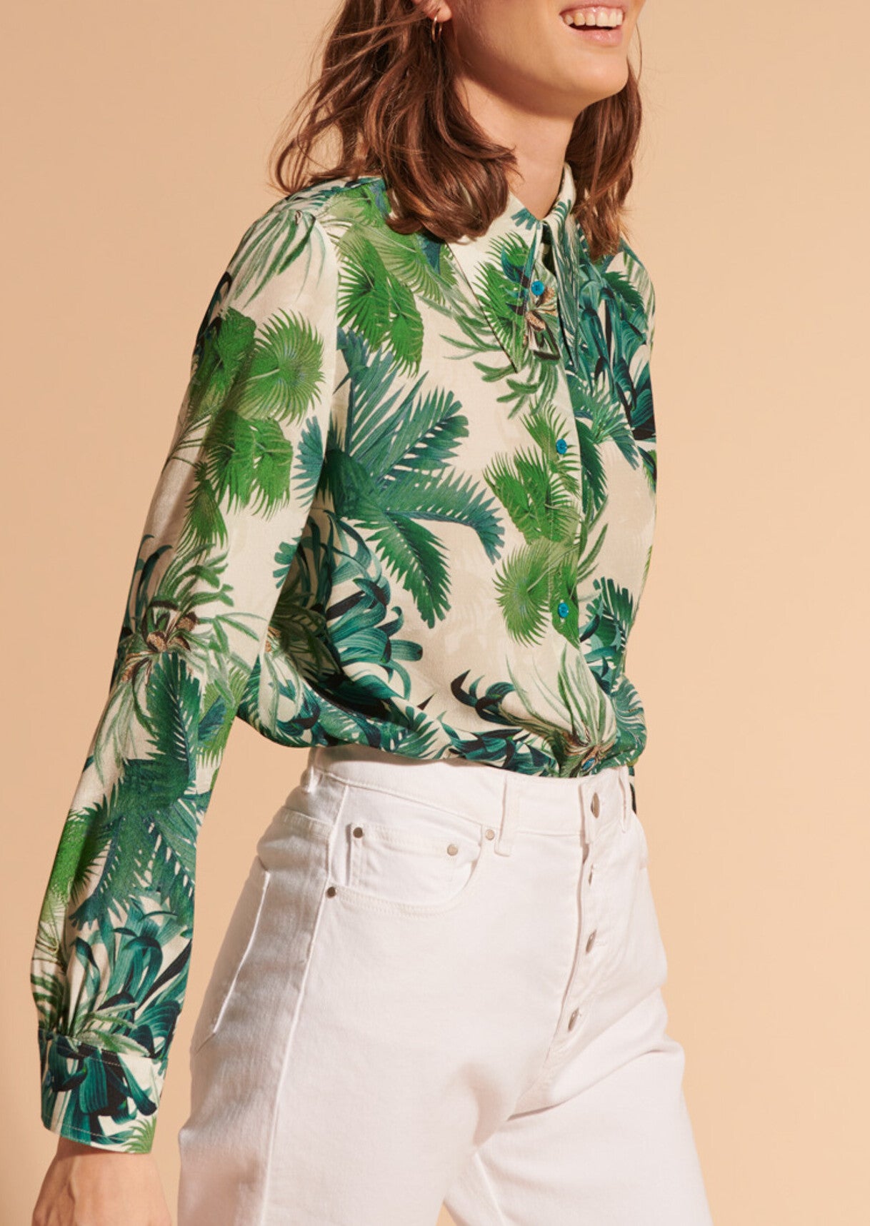 Chemise Tarot imprimé palmier Faume - seconde main
