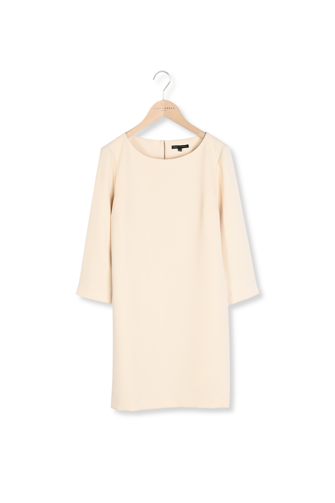Robe beige en crêpe Faume - seconde main