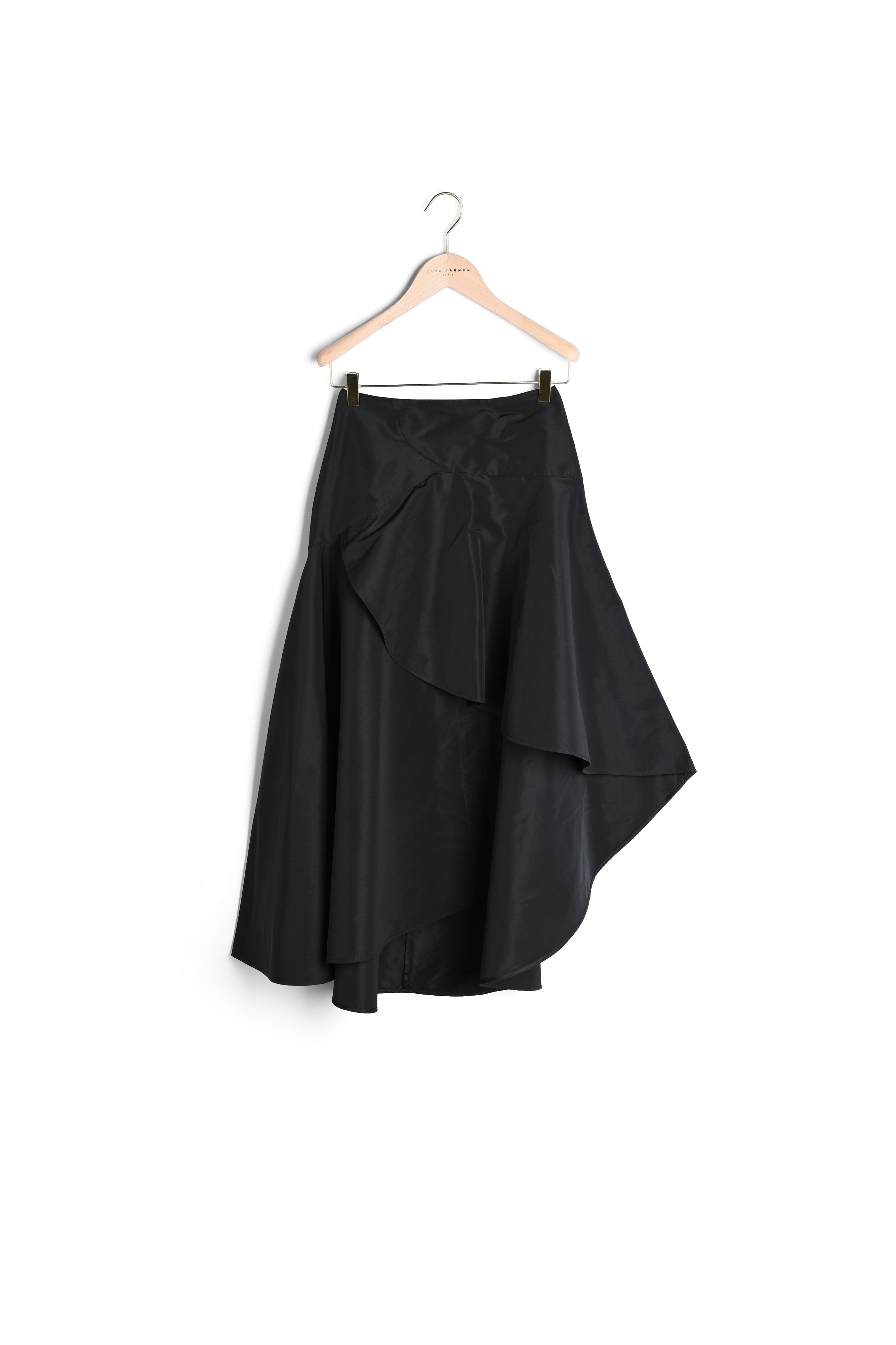 Jupe Javiera noire en taffetas Faume - seconde main