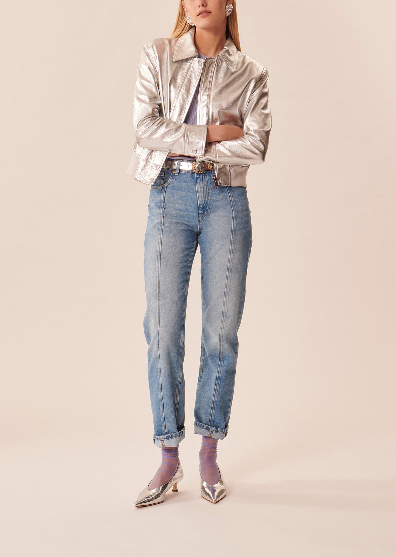 Jean James bleach en denim Faume - seconde main