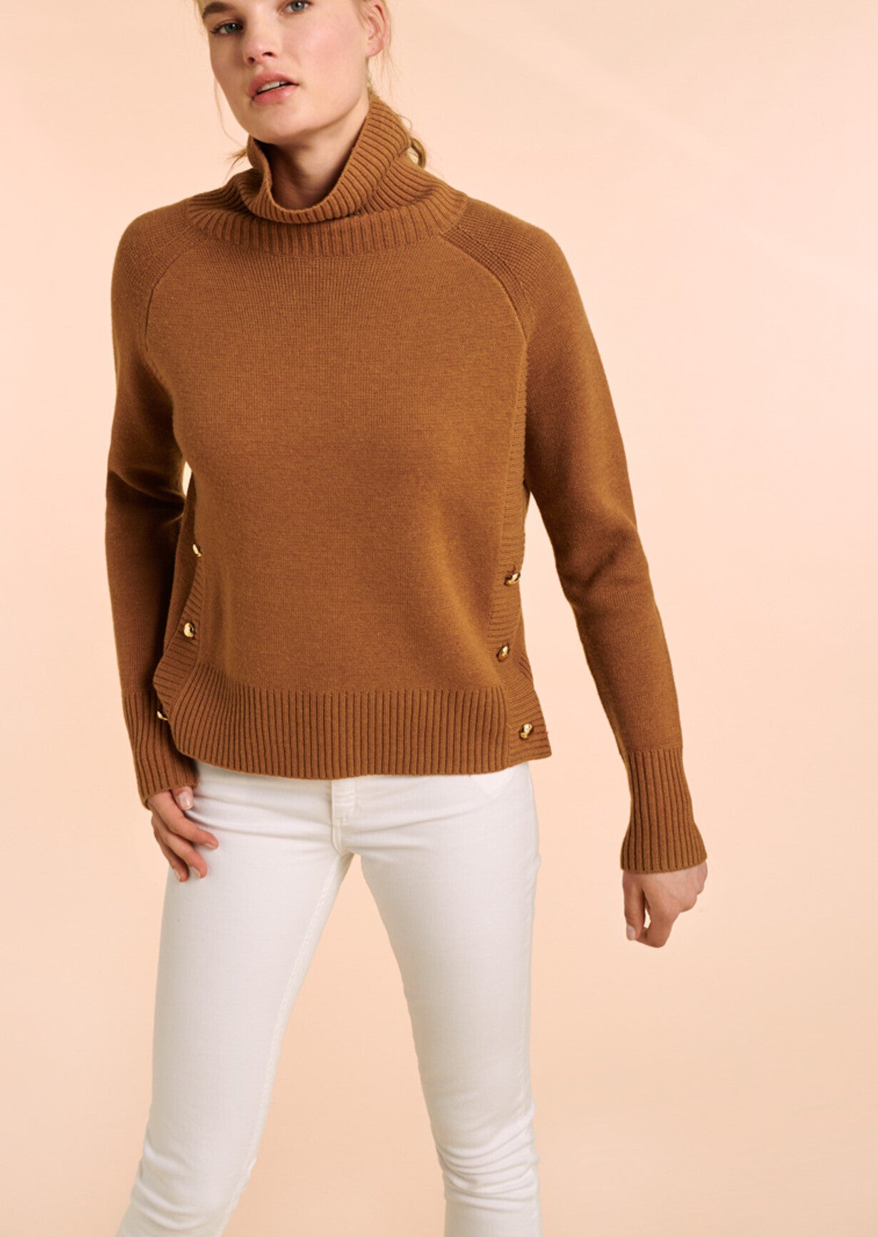 Pull Norene camel Faume - seconde main