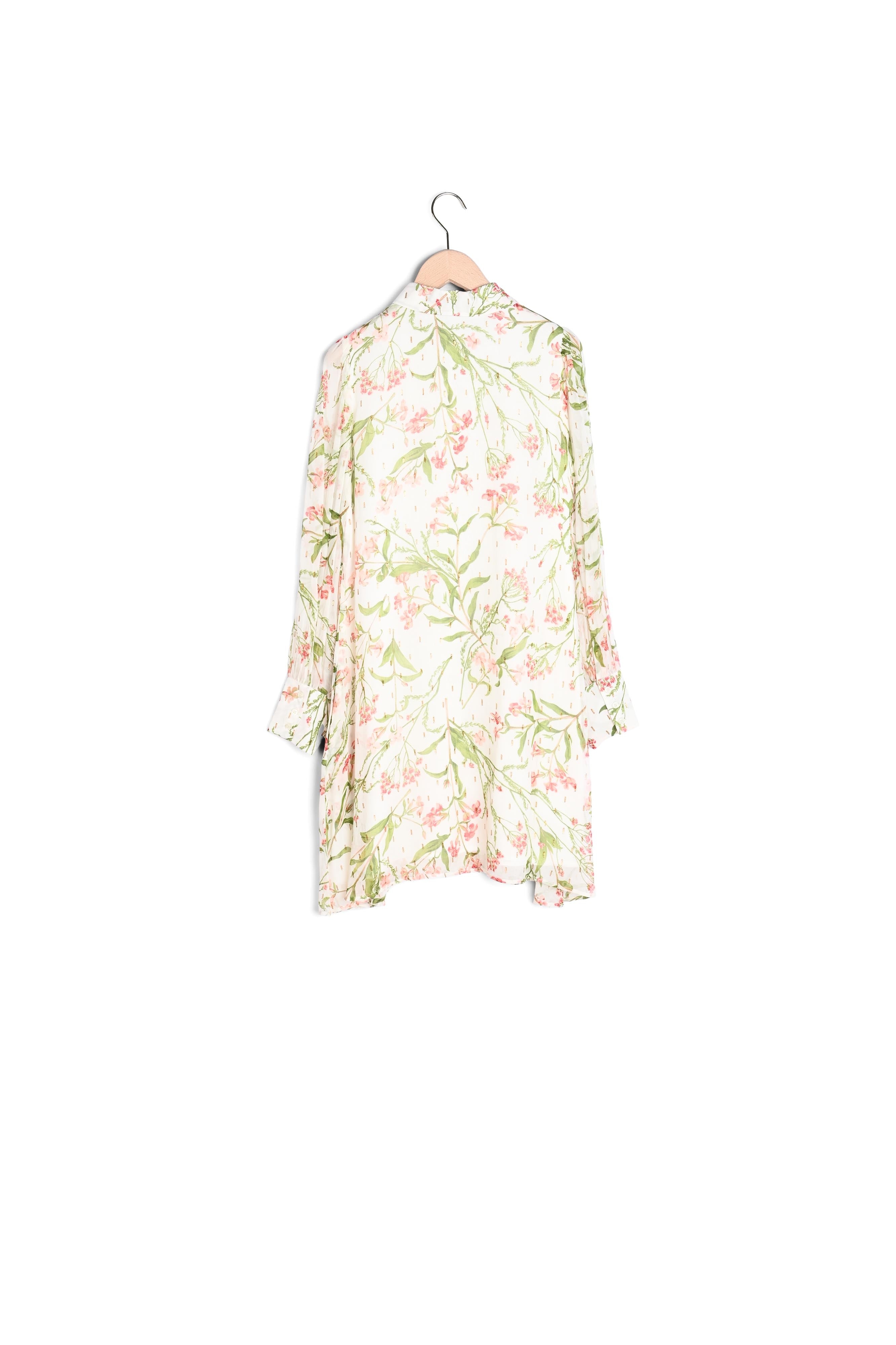 Robe Ryanna écrue imprimé fleuri en lurex Faume - seconde main