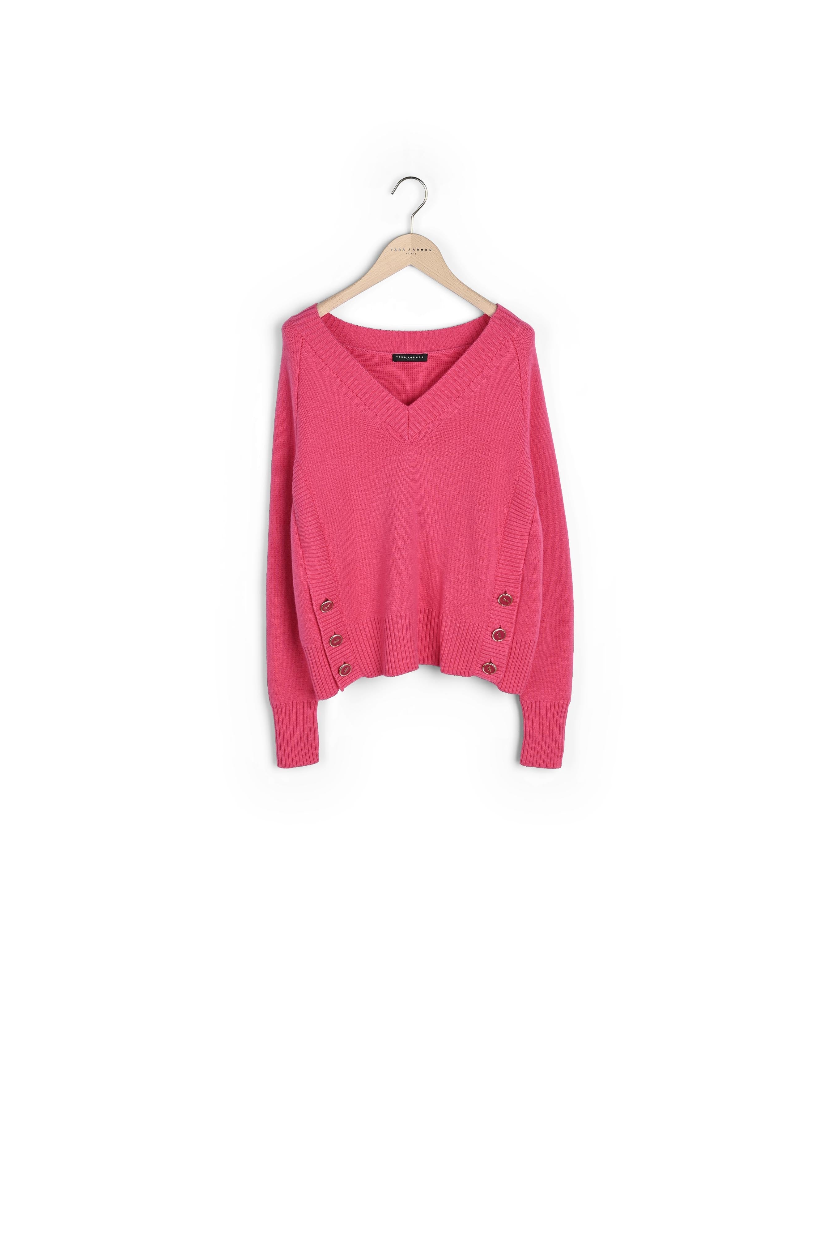 Pull Promesse rose en laine Faume - seconde main