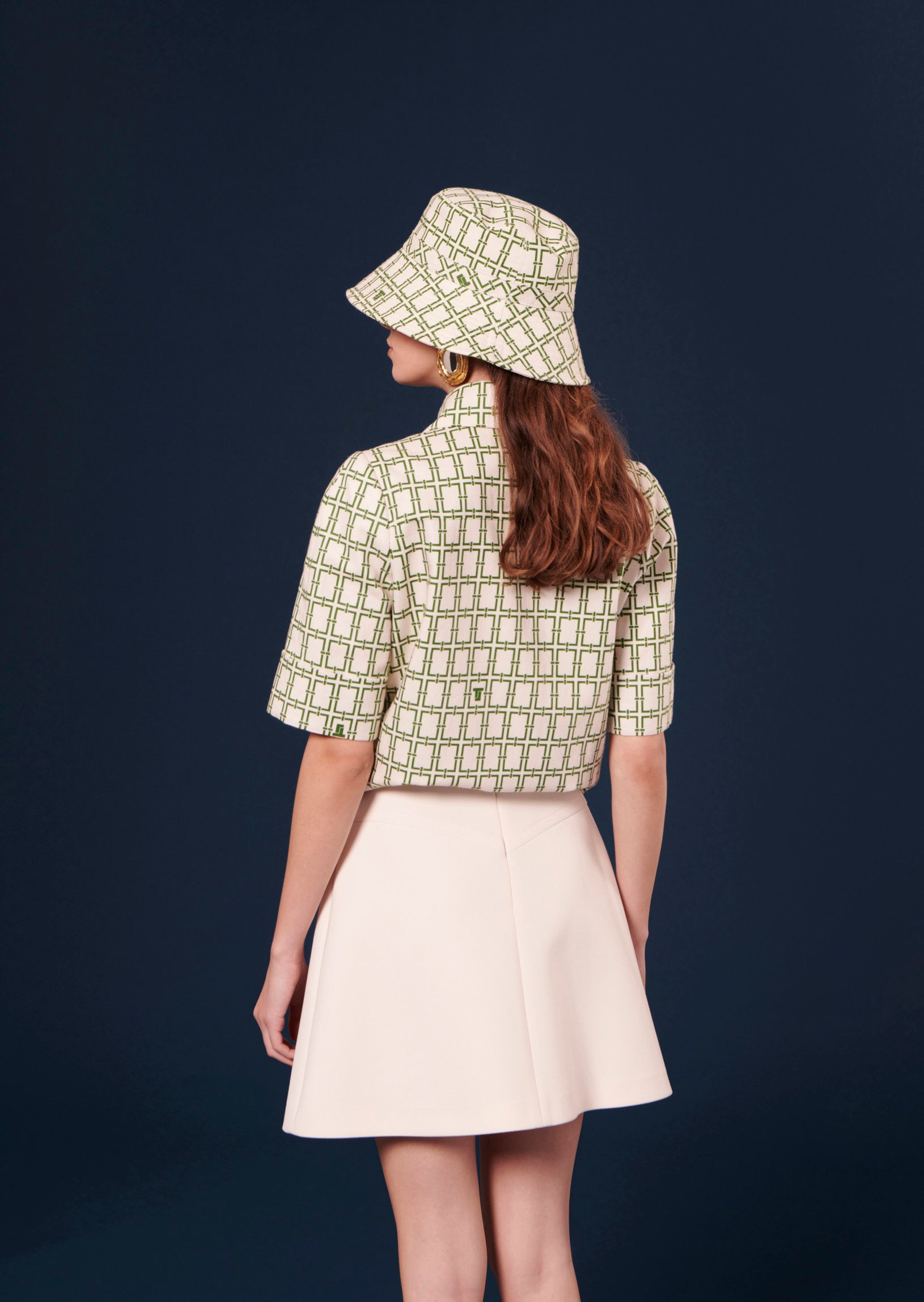 Jupe Jasmin écrue en toile double Faume - seconde main