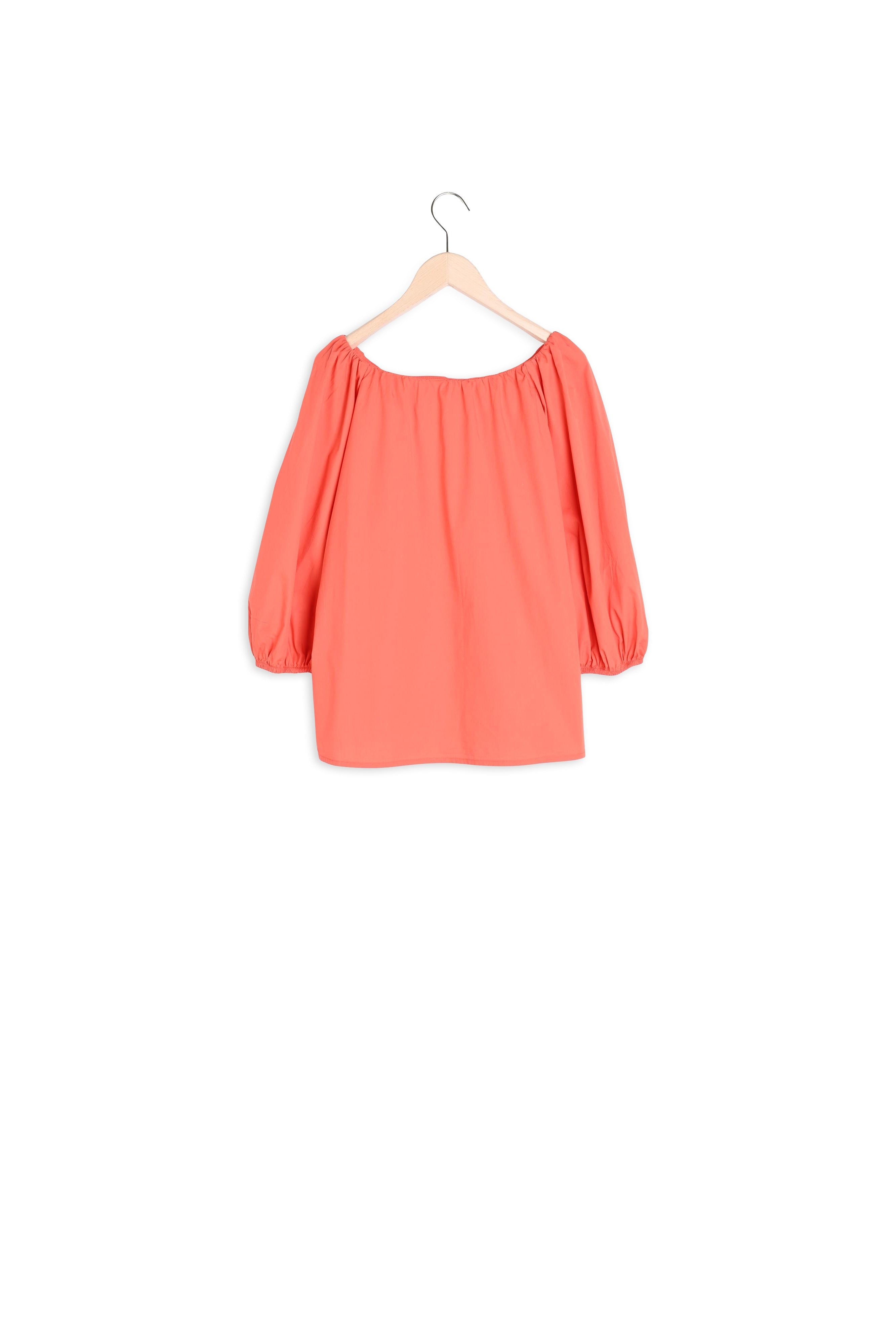 Chemise Cuba rouge en popeline Faume - seconde main