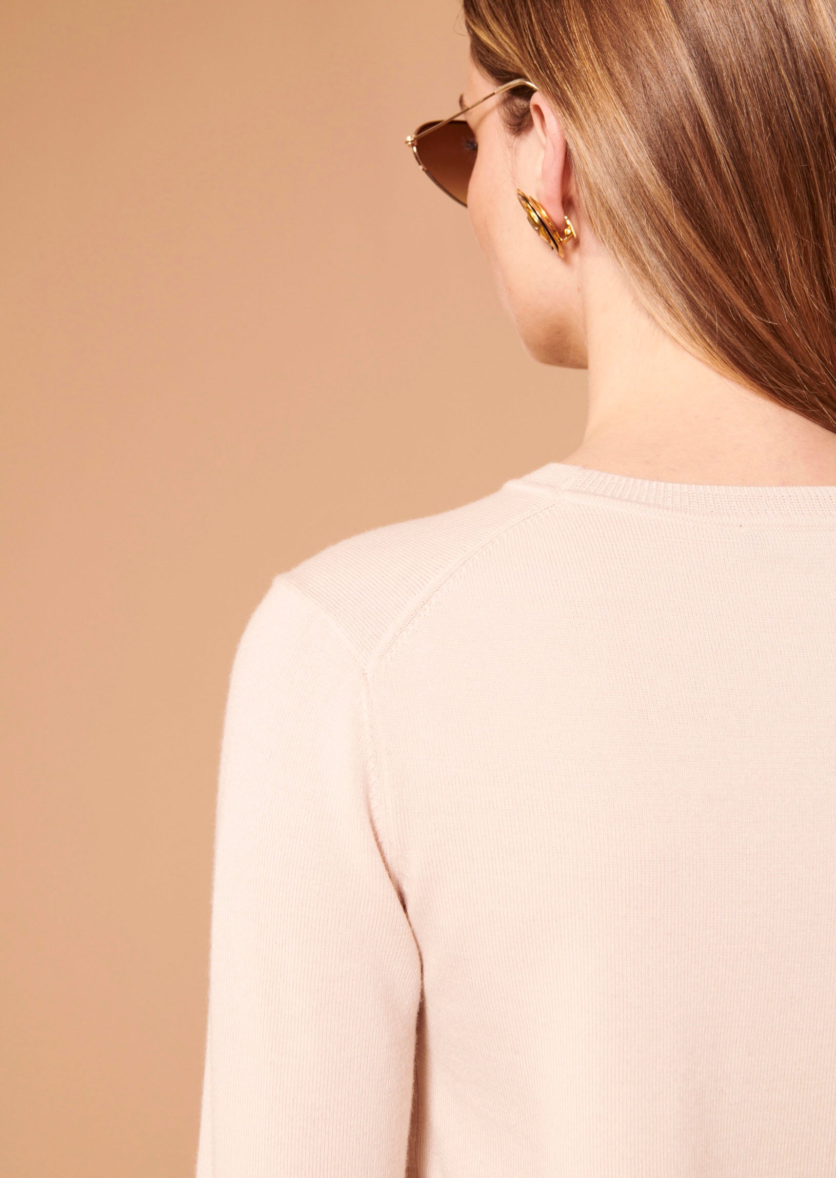 Pull Pazuma rose pâle en laine Faume - seconde main