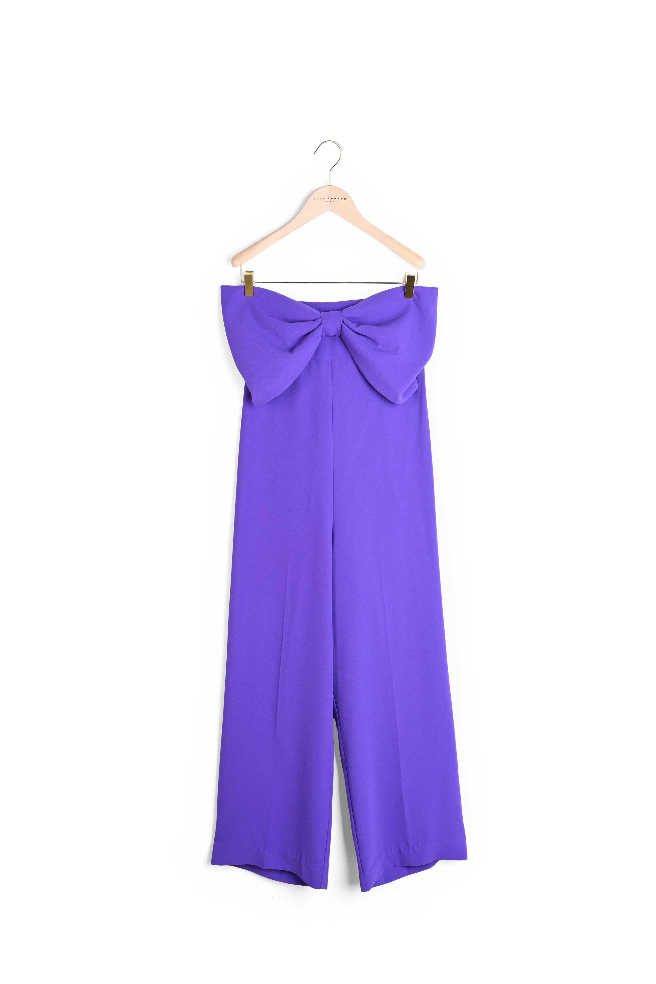 Combinaison Coeur violette en crêpe Faume - seconde main