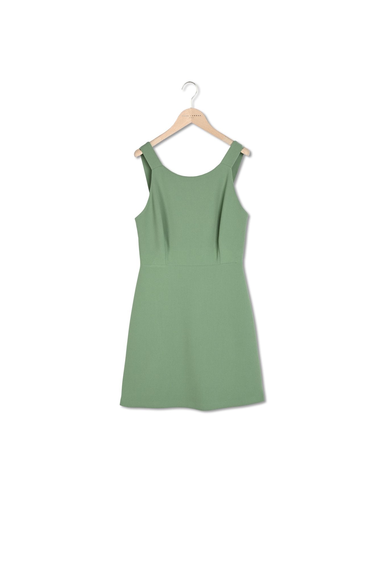 Robe Rebelle vert pale en toile double Faume - seconde main