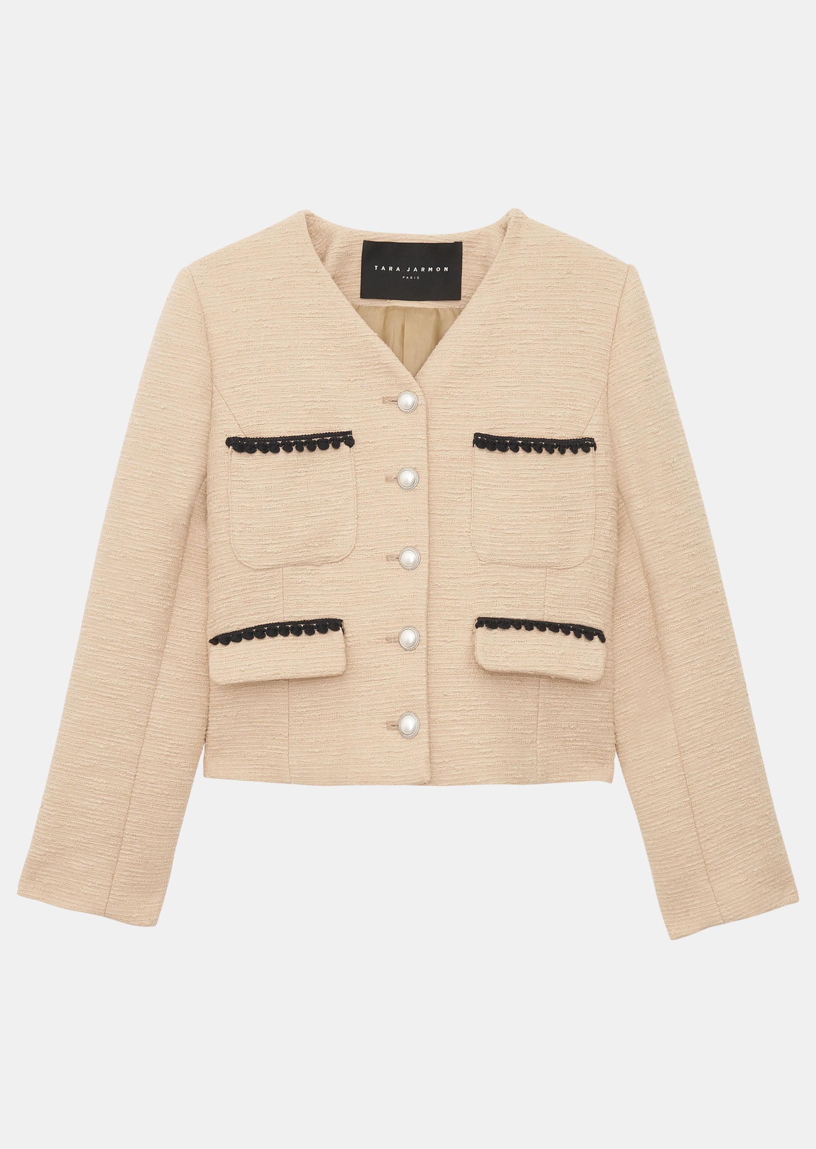 Veste Versailles beige en tweed Faume - seconde main