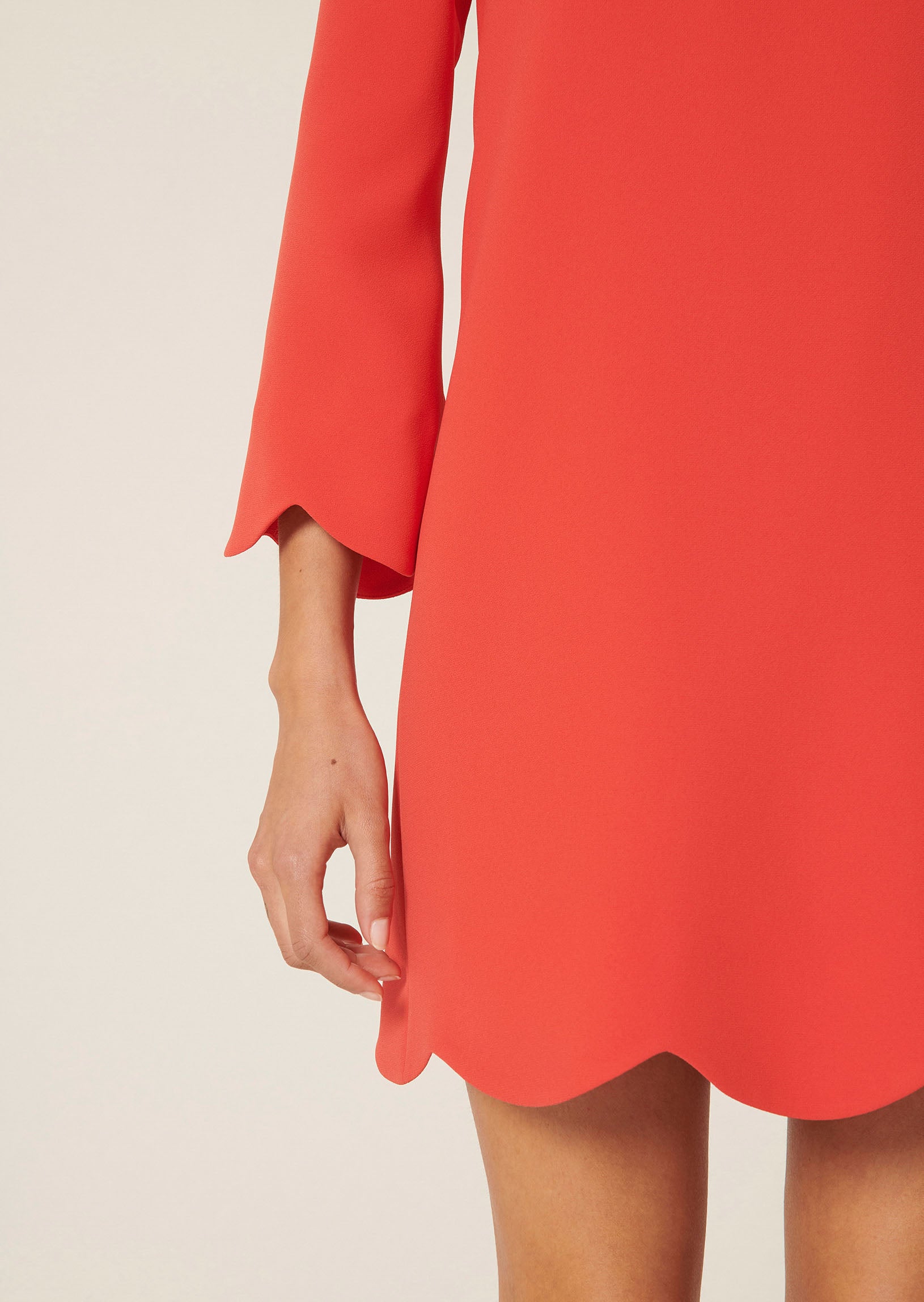 Robe Ruoda rouge en crêpe Faume - seconde main