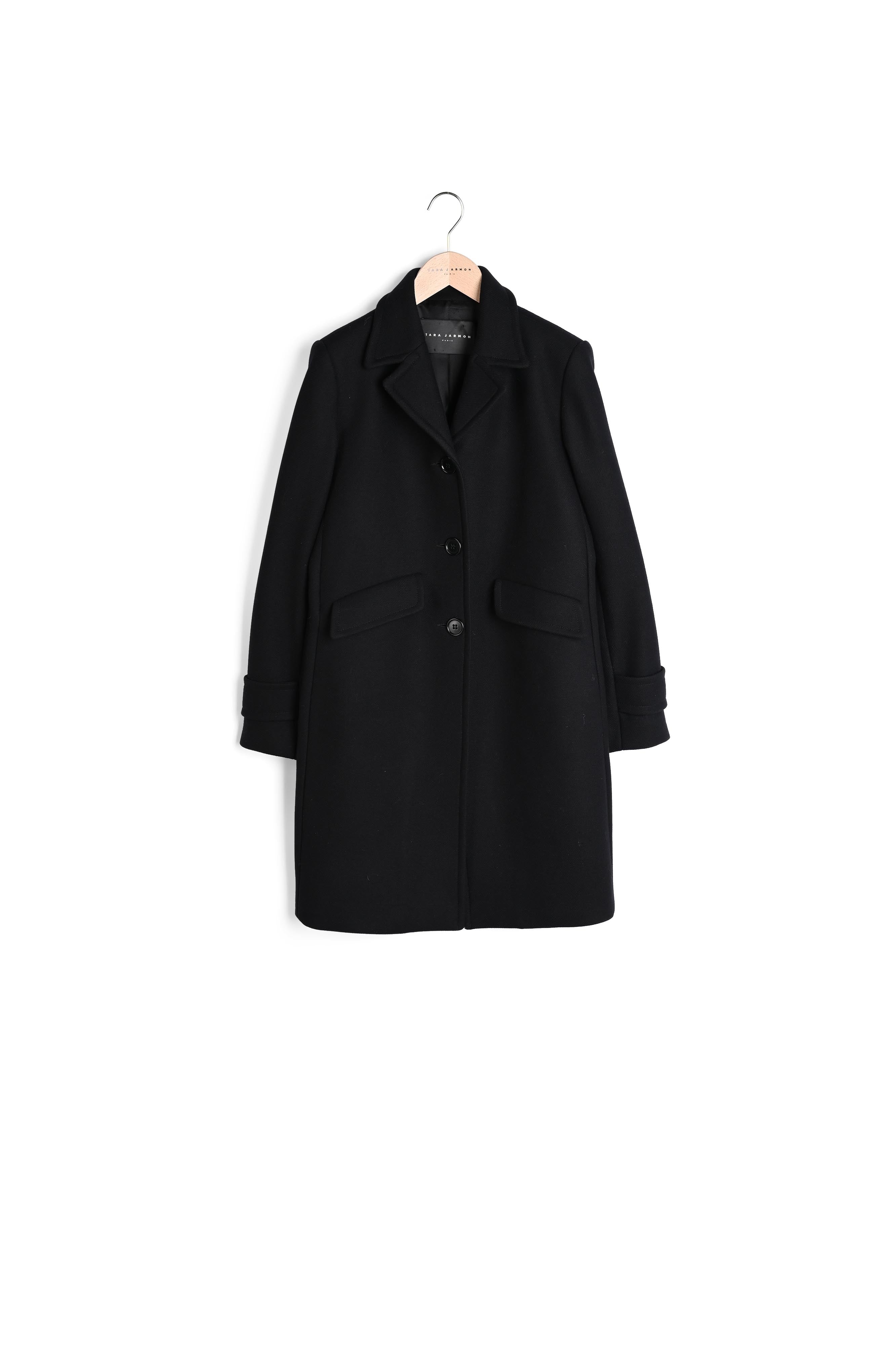 Manteau noir Faume - seconde main