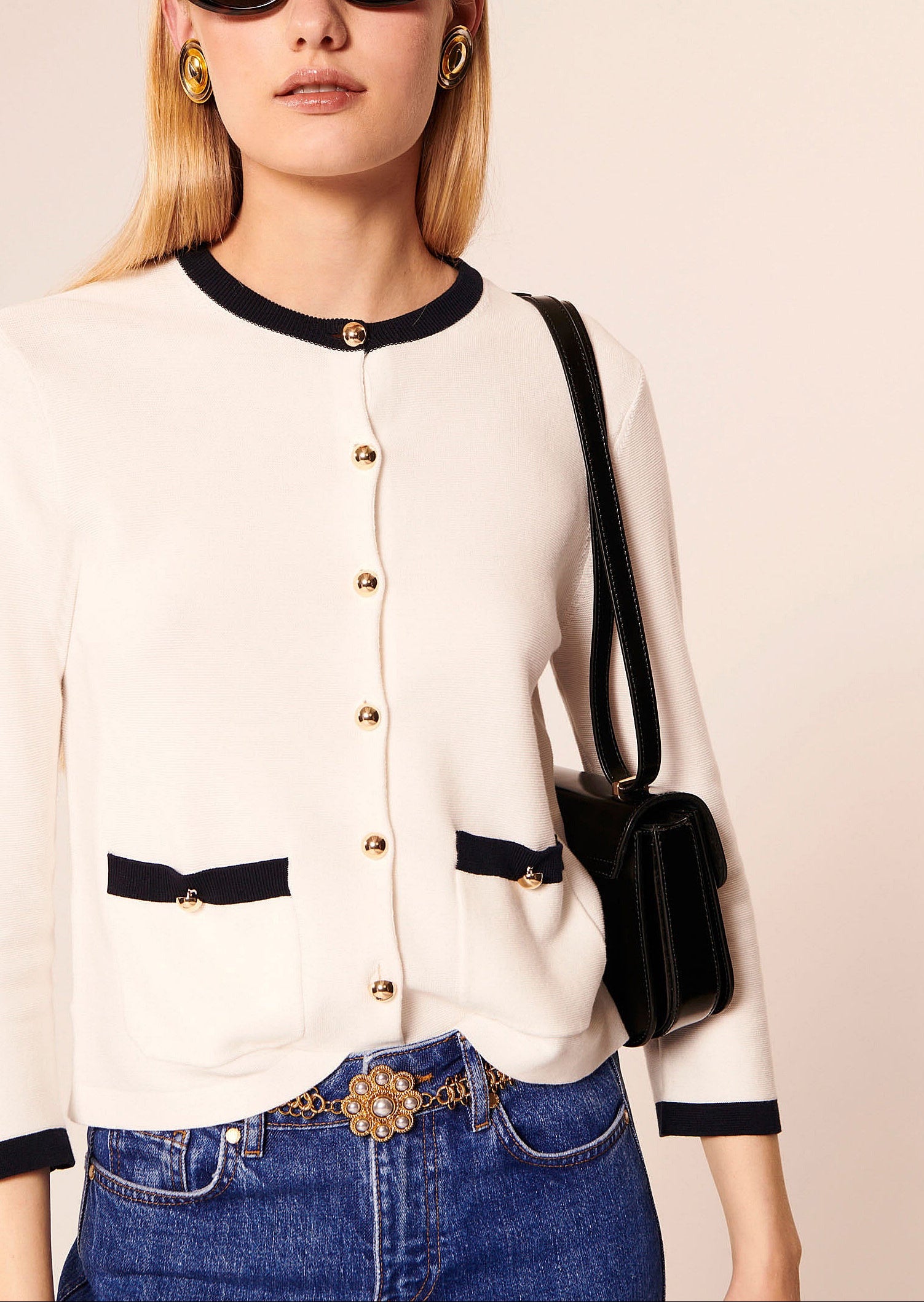 Gilet Georgina écru en coton Faume - seconde main