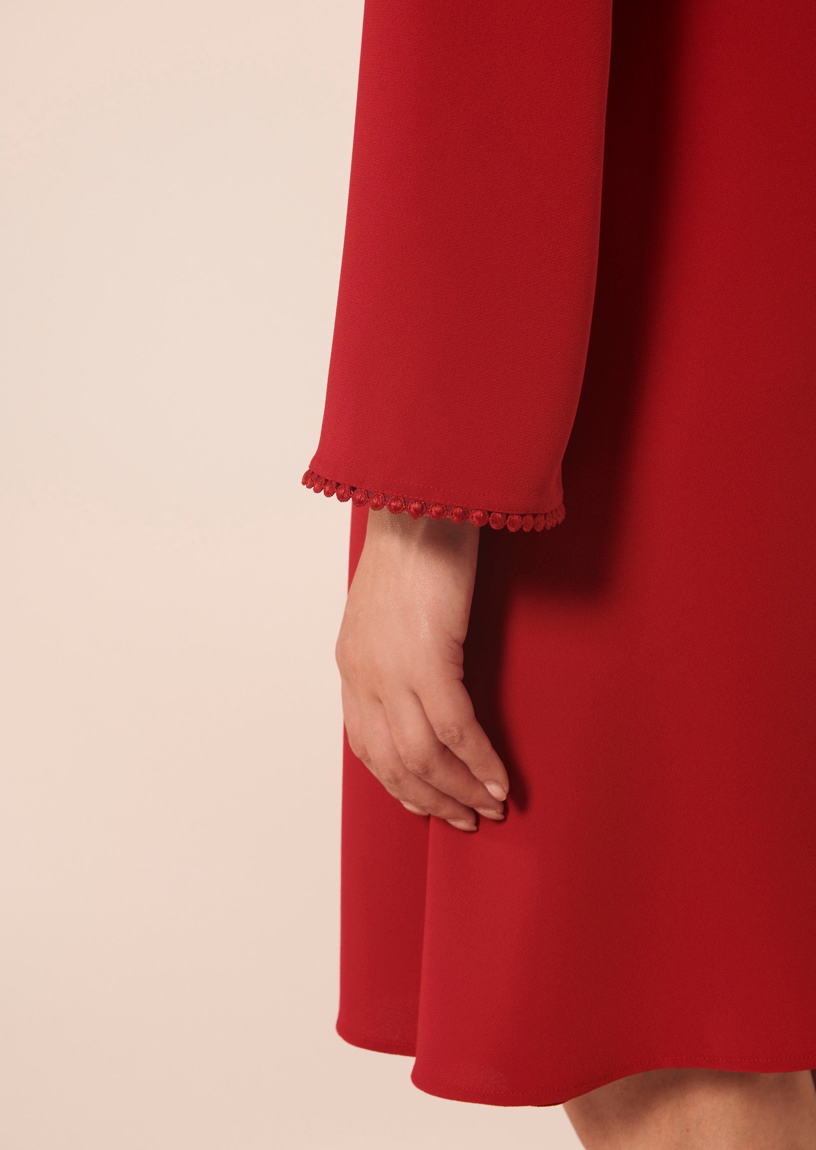 Robe Rielle rouge en crêpe Faume - seconde main