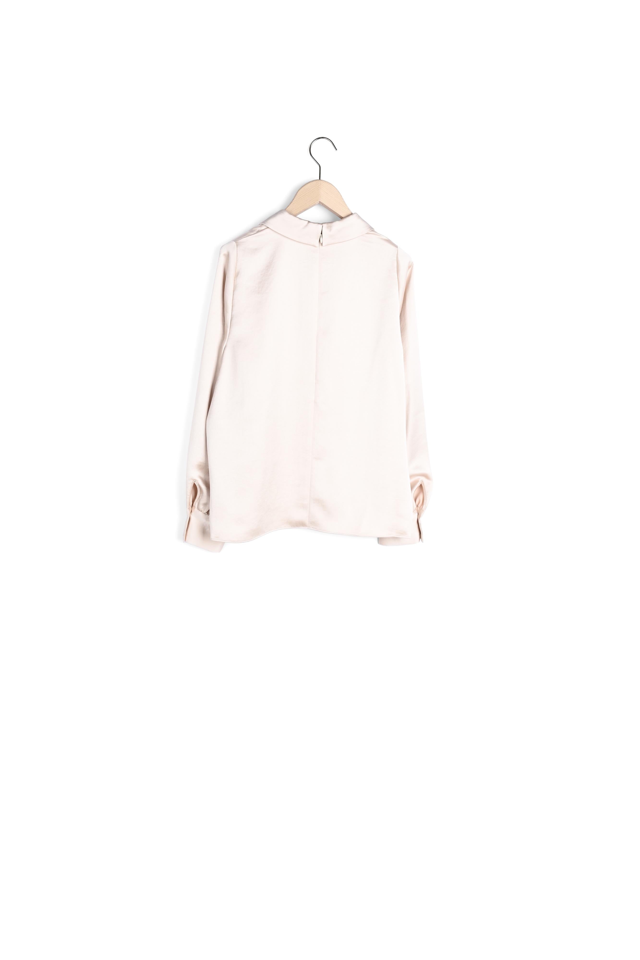 Top Tianna écru en satin fluide Faume - seconde main