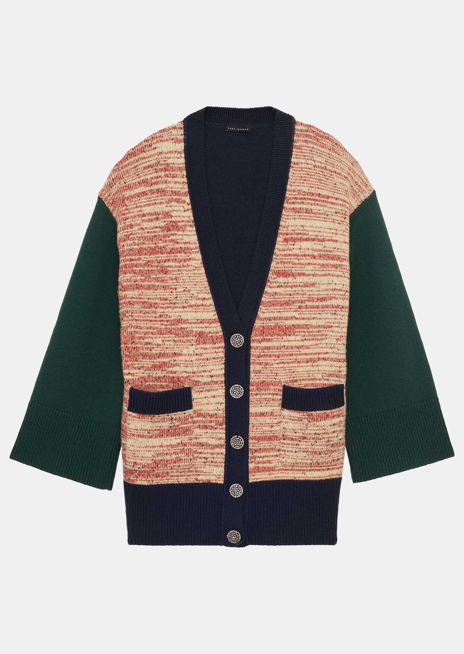 Gilet Ginger multicolore en laine Faume - seconde main