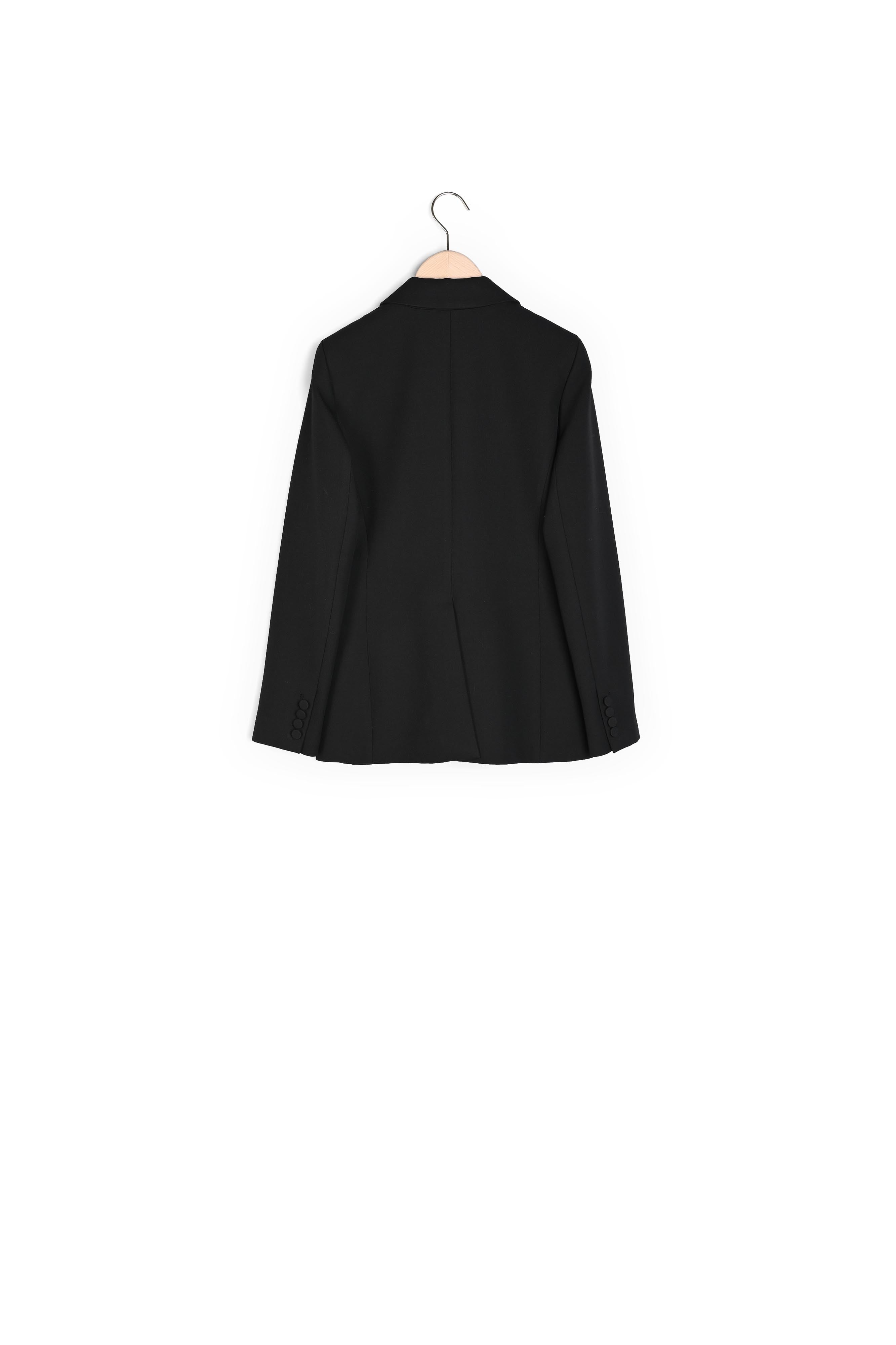 Veste de tailleur Violine noire en toile garbardine Faume - seconde main