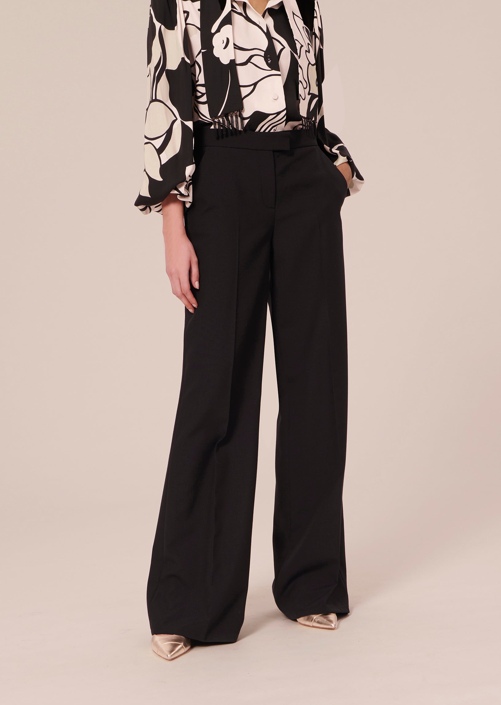 Pantalon Primavera noir en laine froide Faume - seconde main