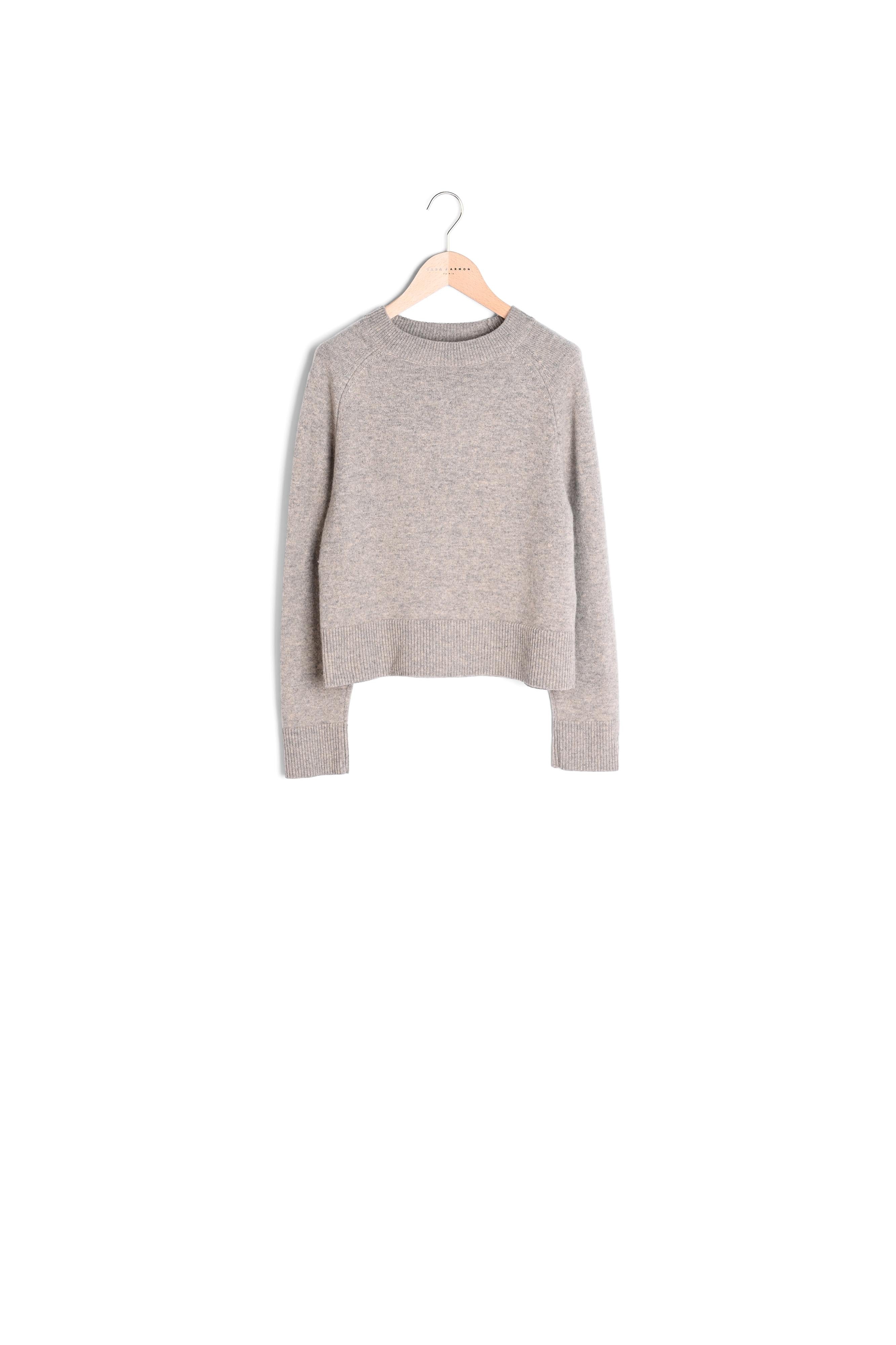 Pull Pema beige en laine merinos et alpaga Faume - seconde main