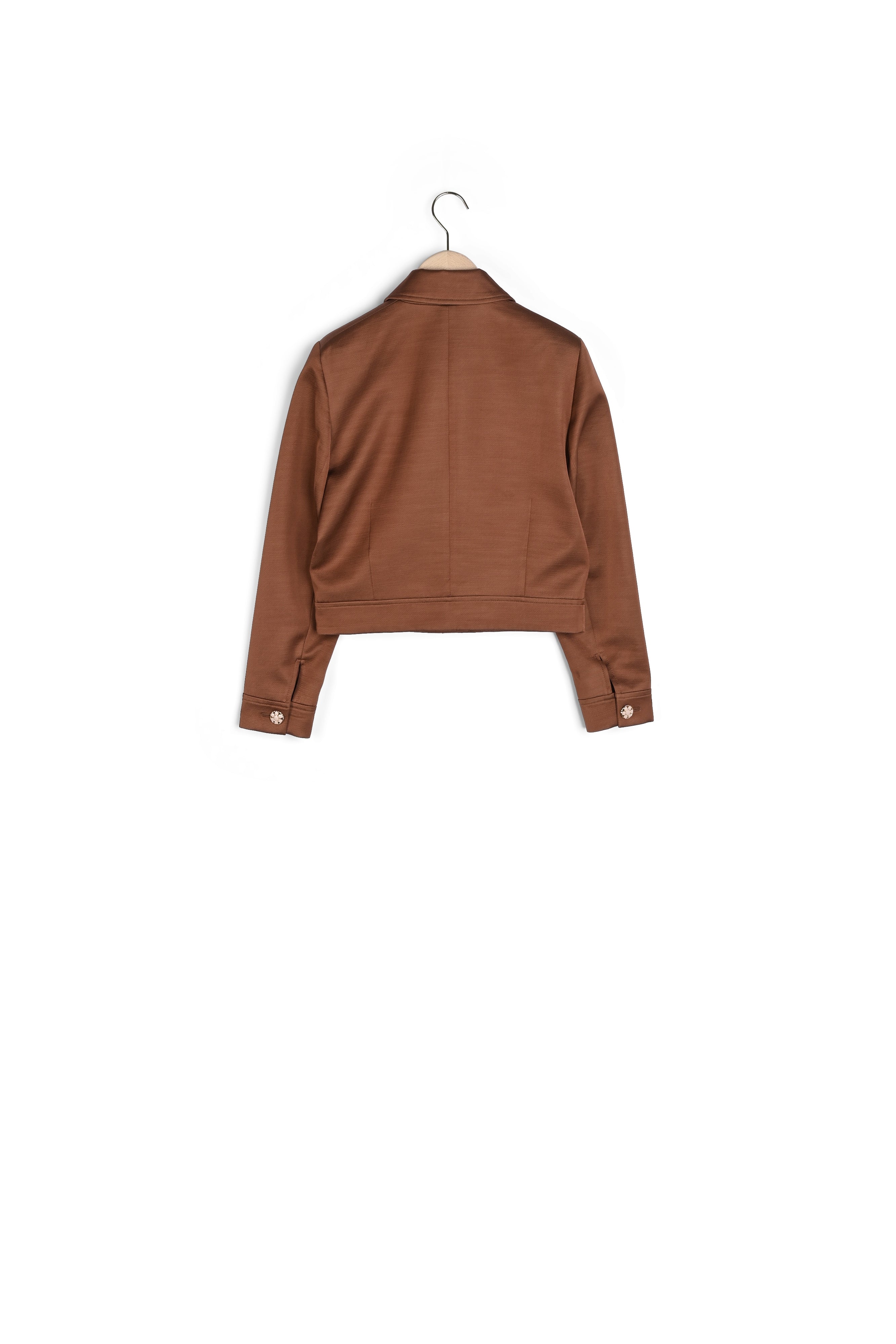 Veste Vascano marron en coton satiné Faume - seconde main