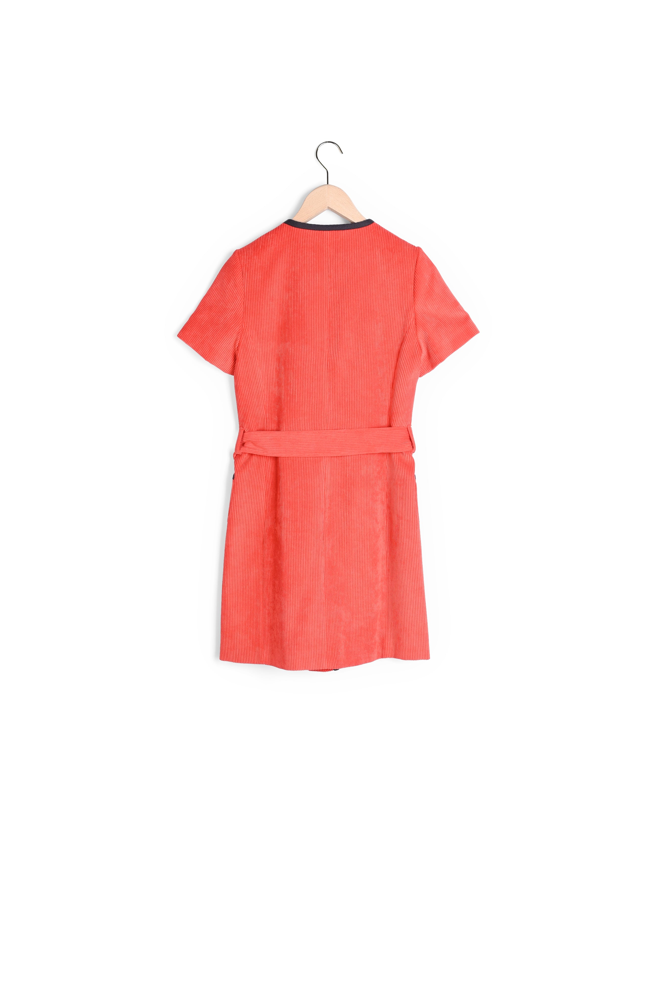 Robe Rythme rouge en velours côtelé Faume - seconde main