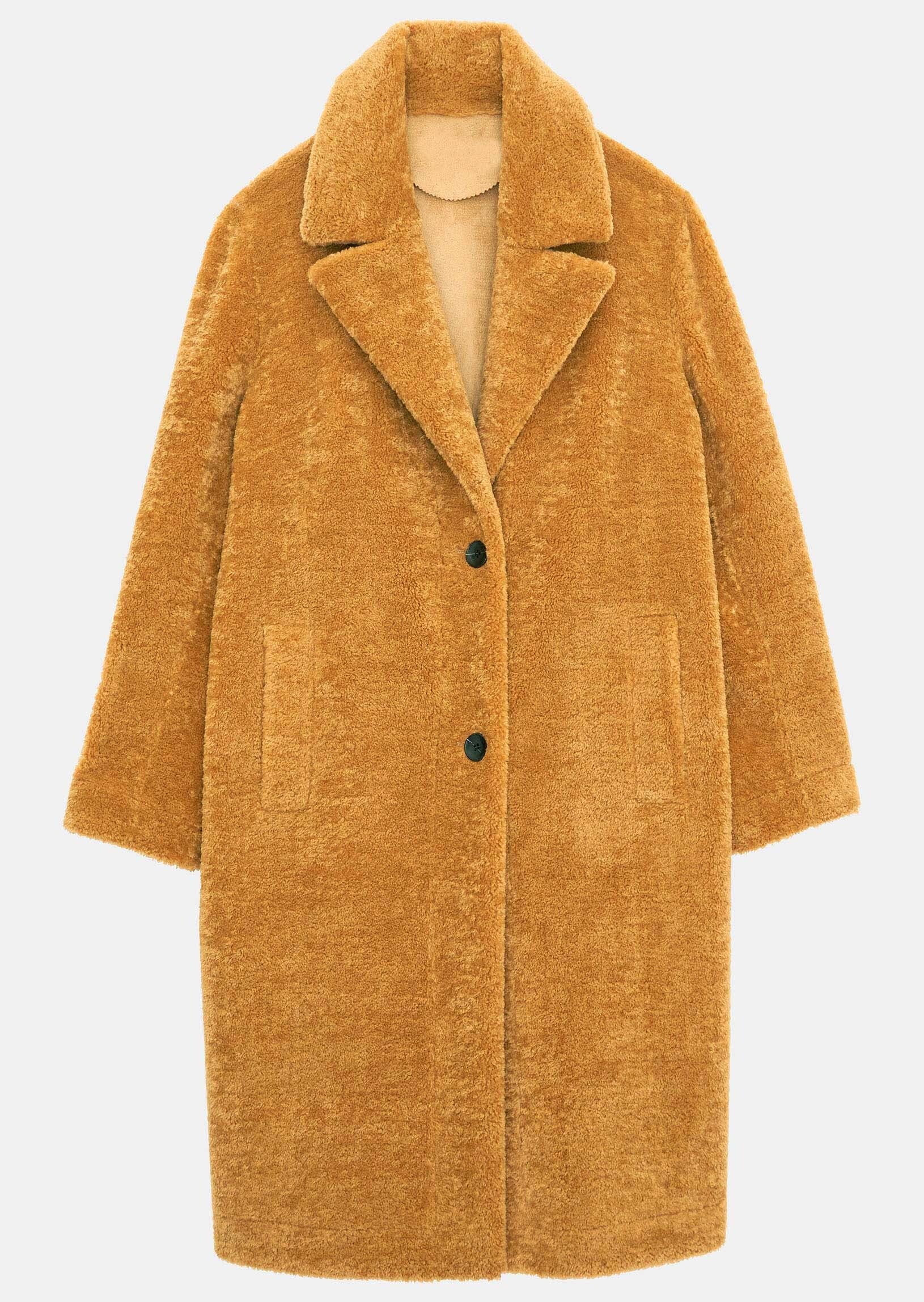 Manteau Mississipi orange en fausse fourrure Faume - seconde main