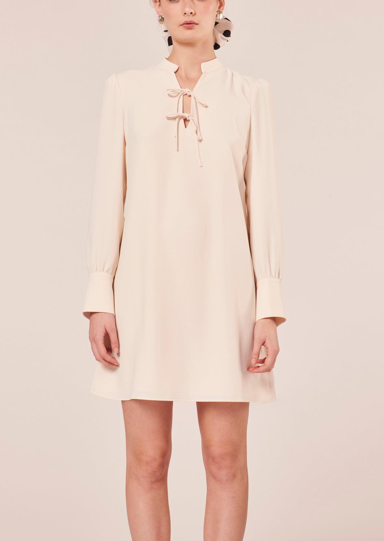 Robe Radiance écrue en crêpe Faume - seconde main