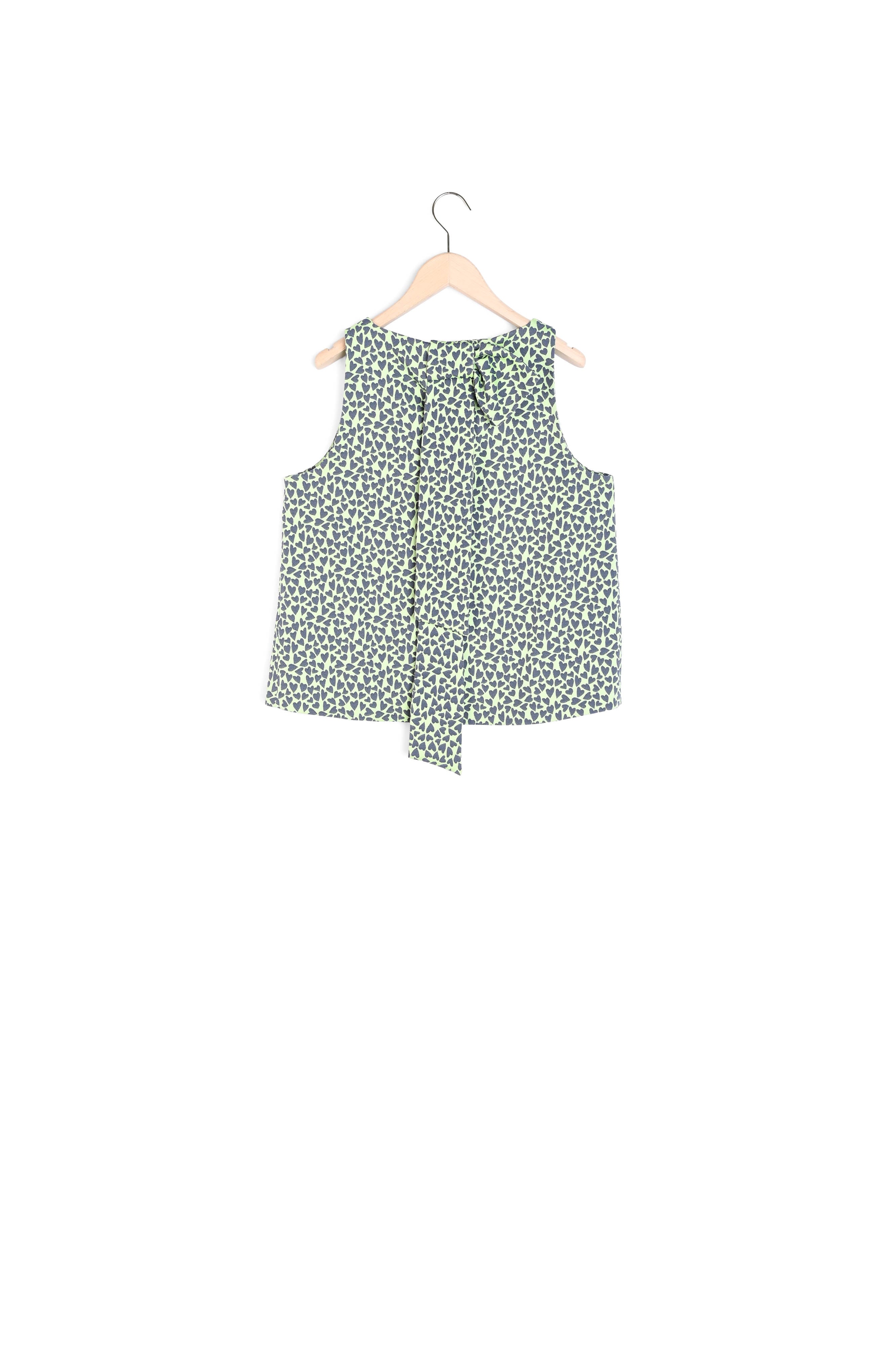 Top Tatou vert en jacquard Faume - seconde main