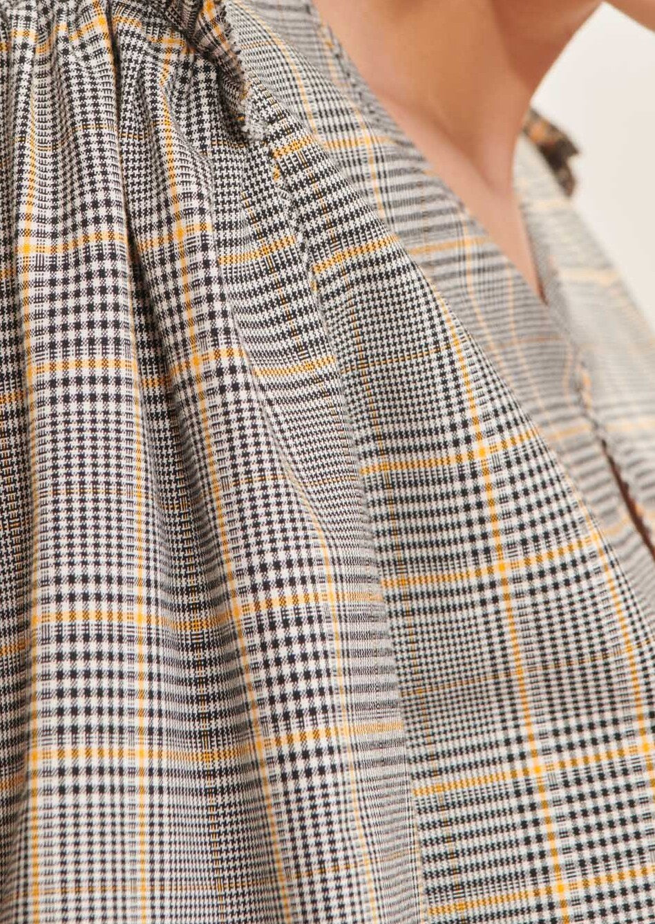 Robe Ruffa noir en tartan Faume - seconde main