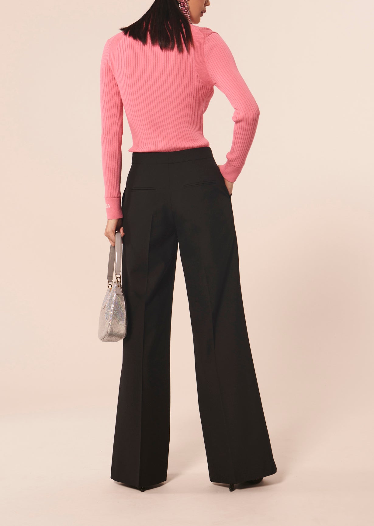 Pantalon Primavera noire en laine froide Faume - seconde main