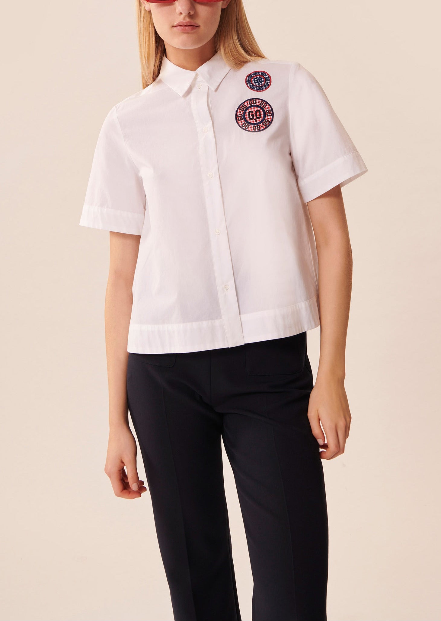 Chemise Cammie blanche en popeline Faume - seconde main