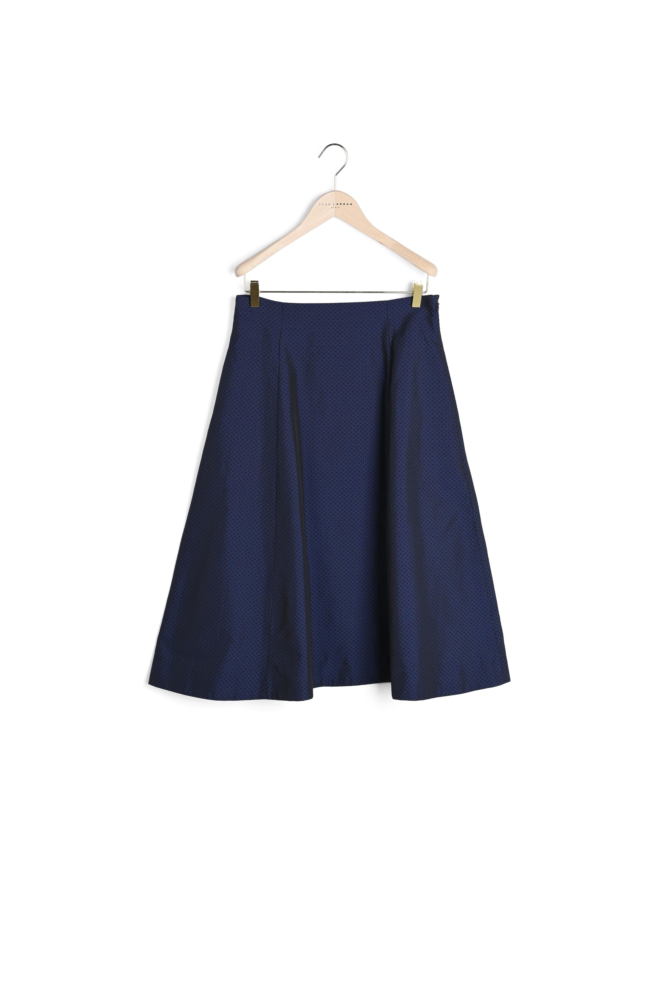 Jupe bleu marine en jacquard Faume - seconde main