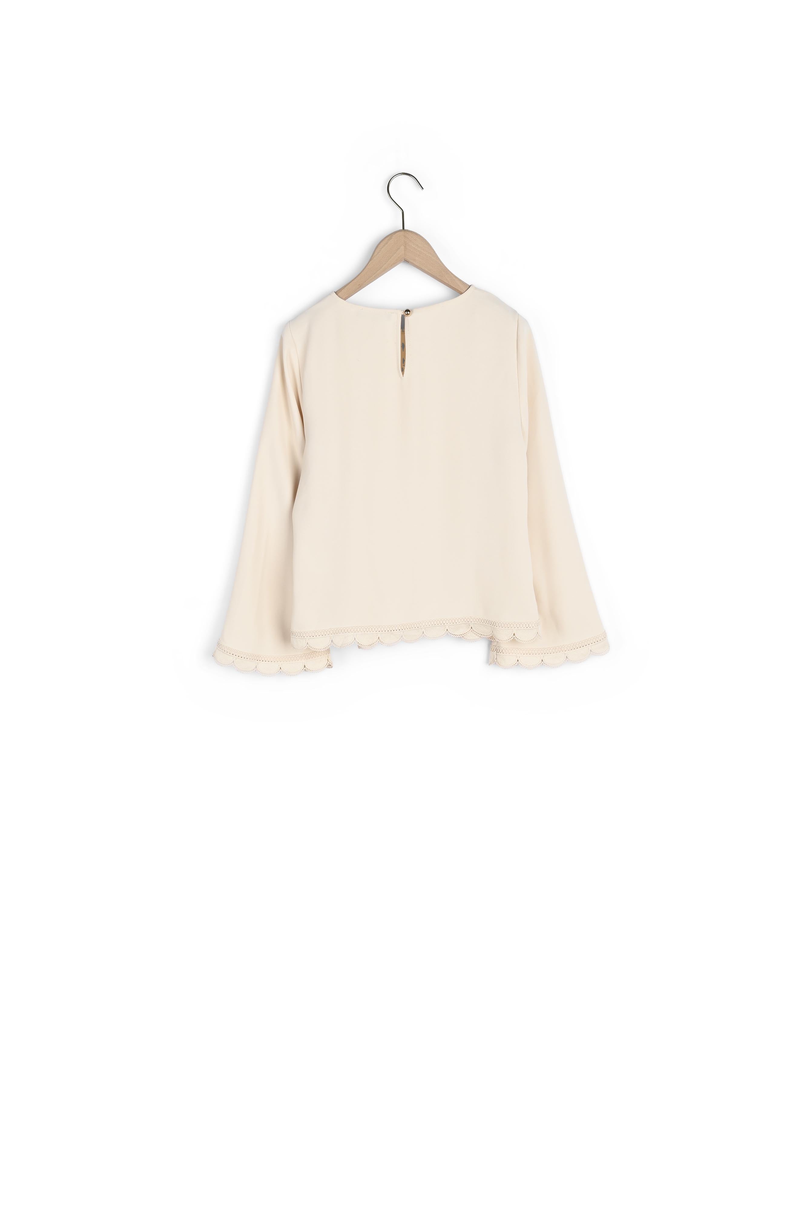 Top Teddy écrue en crêpe Faume - seconde main