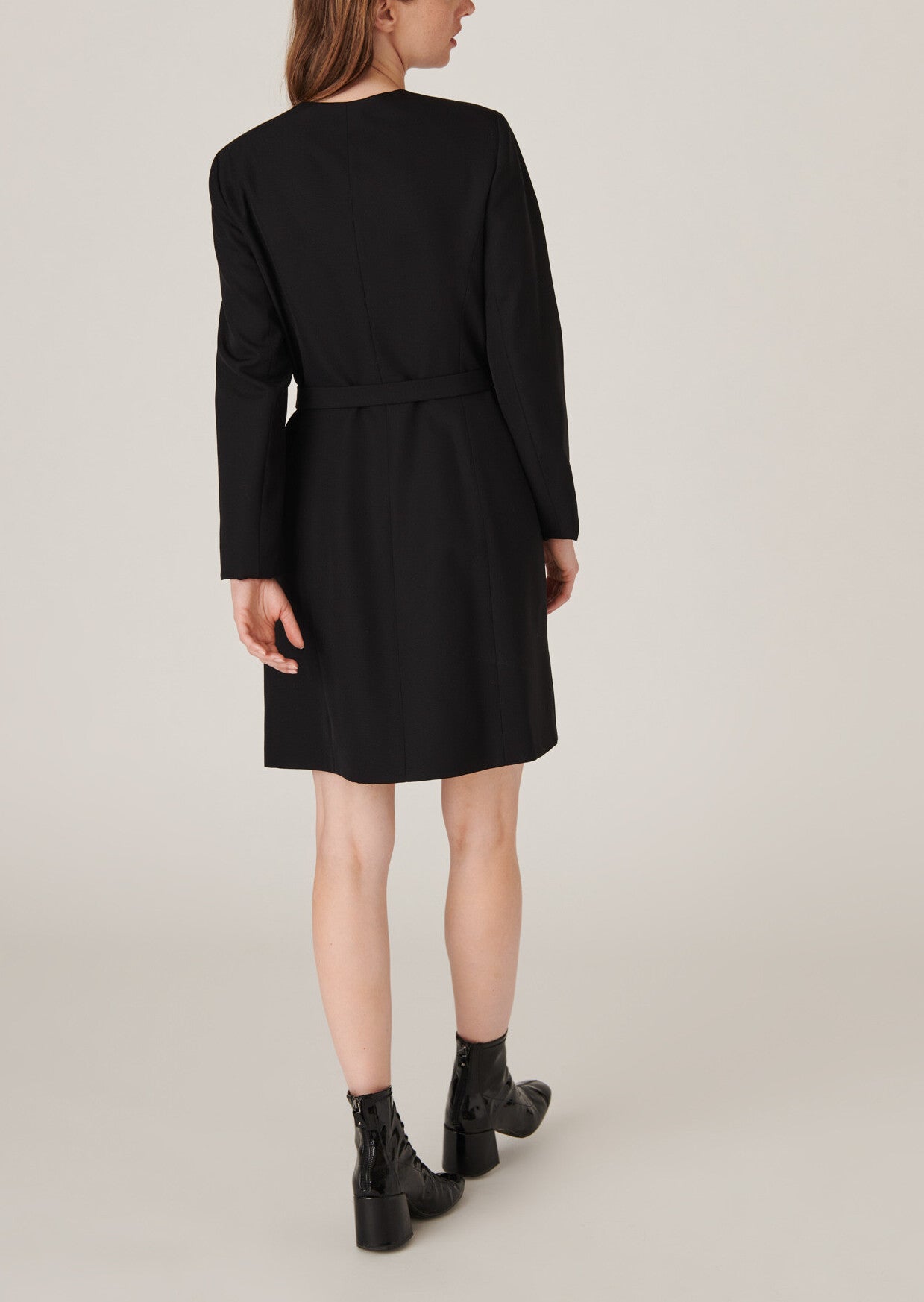 Robe Rubina en toile double noire Faume - seconde main