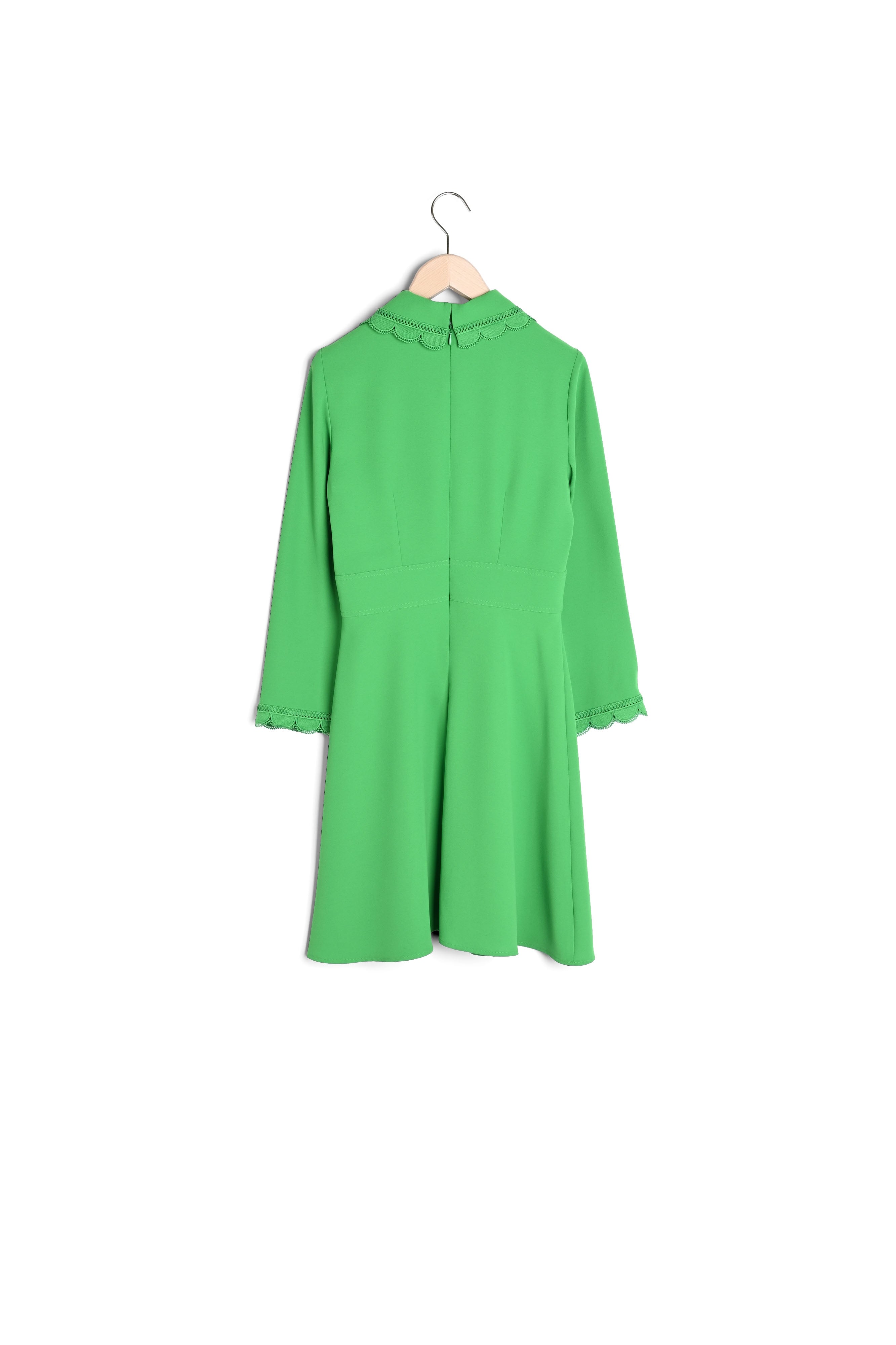 Robe Ric vert émeraude en crêpe Faume - seconde main