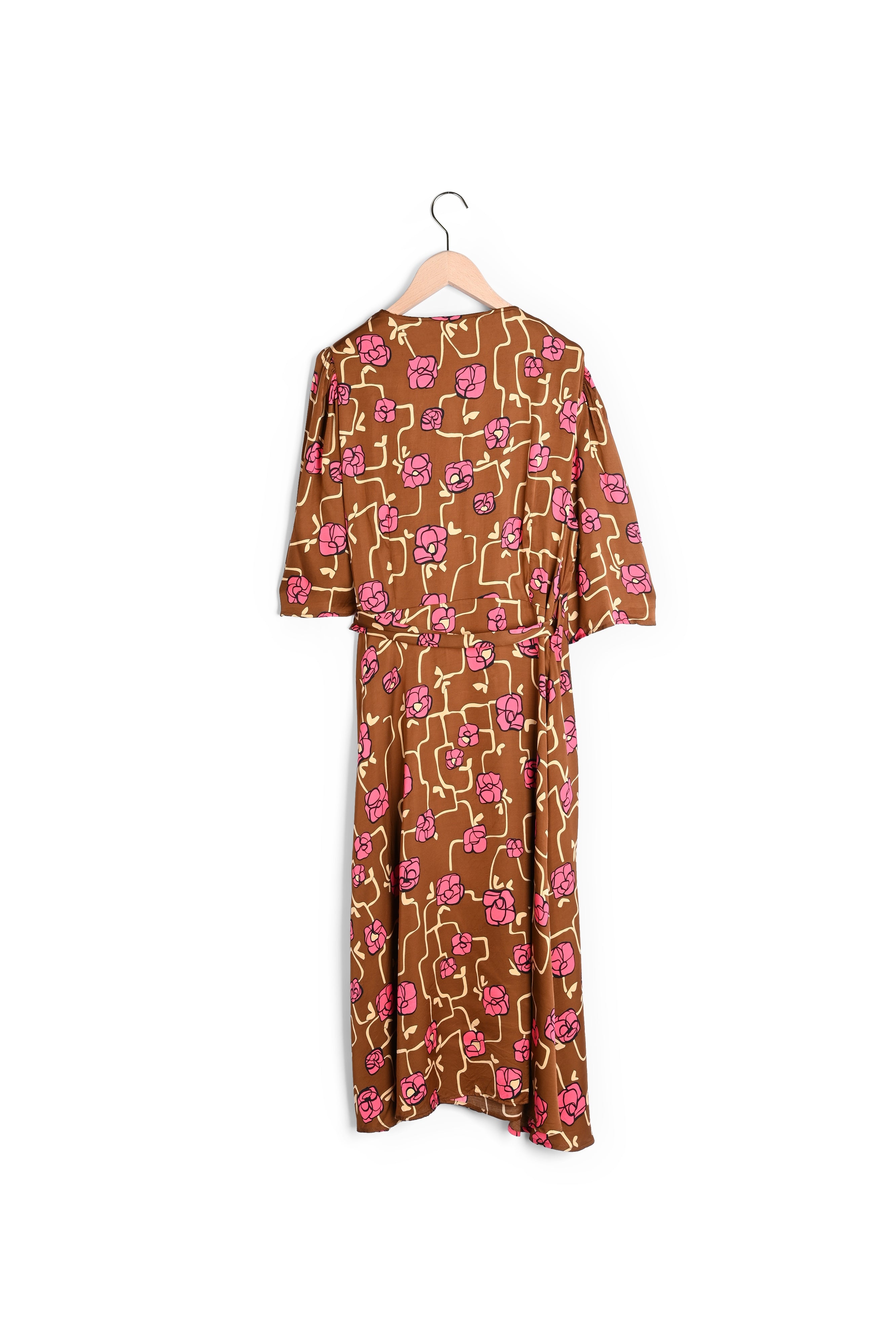 Robe Rava marron imprimé à fleurs Faume - seconde main