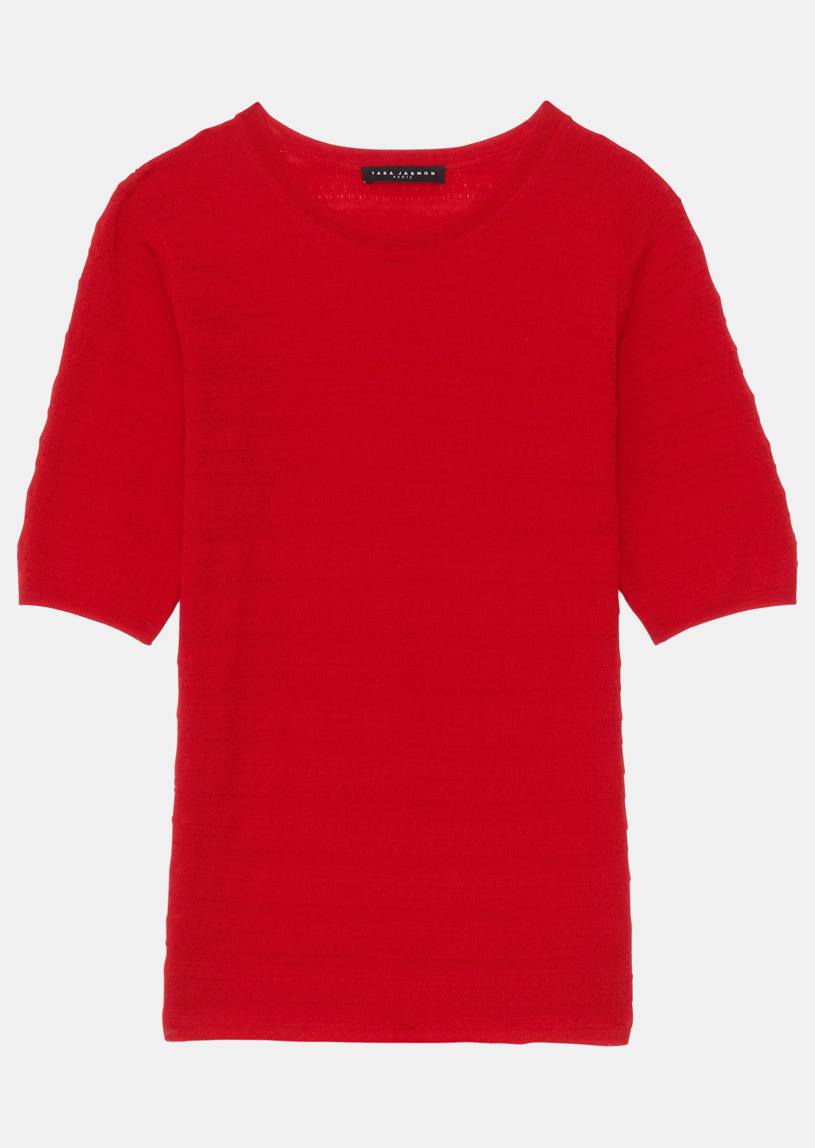 Pull Payper rouge en merinos extrafin Faume - seconde main