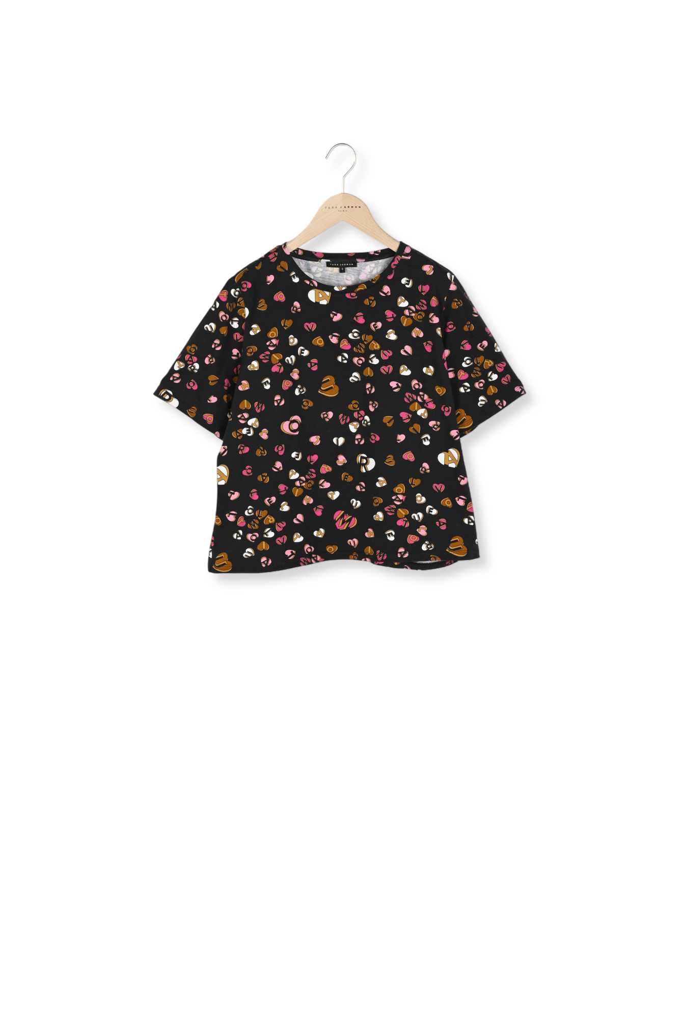 T-shirt Tikoi noir imprimé zèbre Faume - seconde main