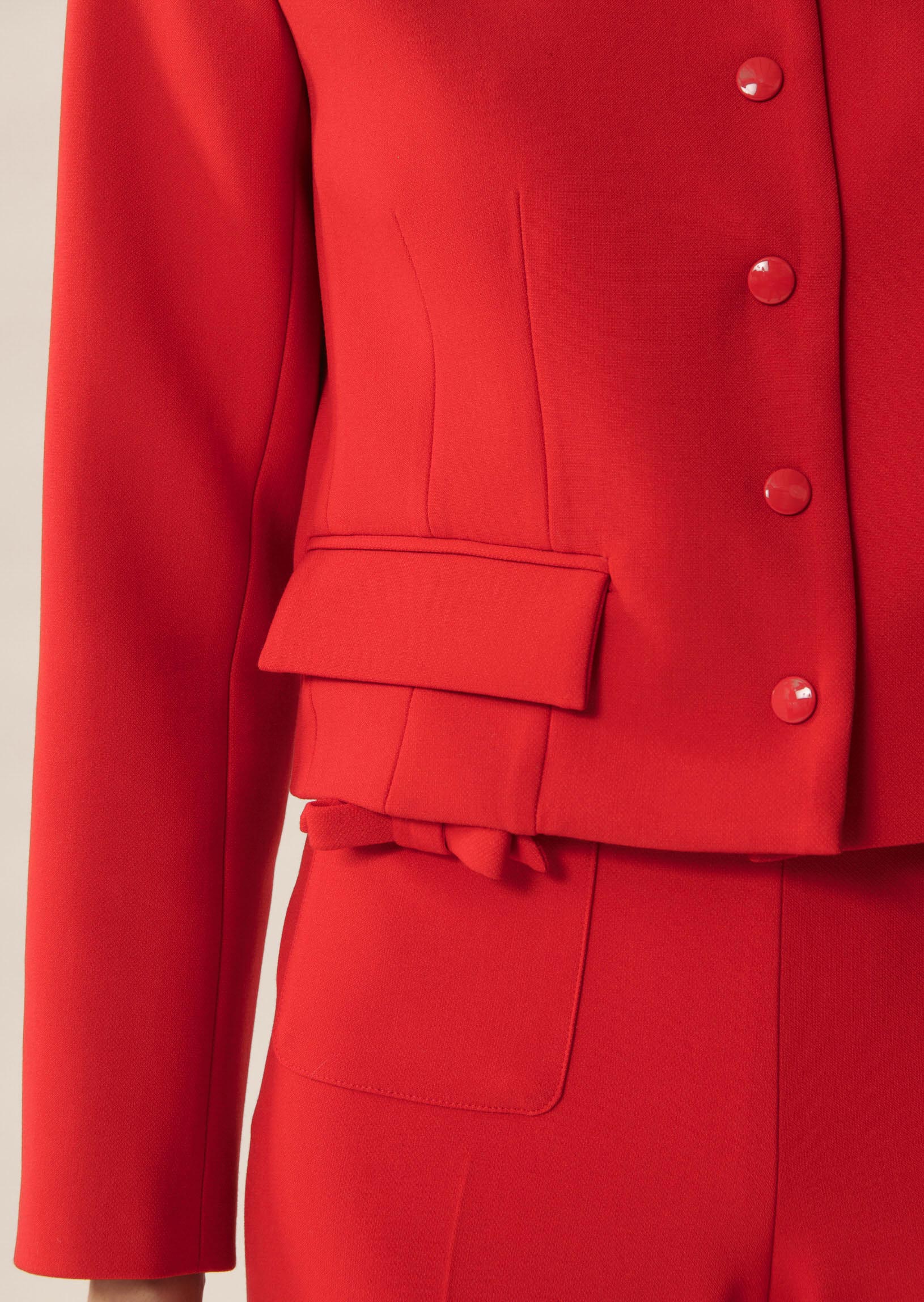 Veste Vernis rouge en toile double Faume - seconde main