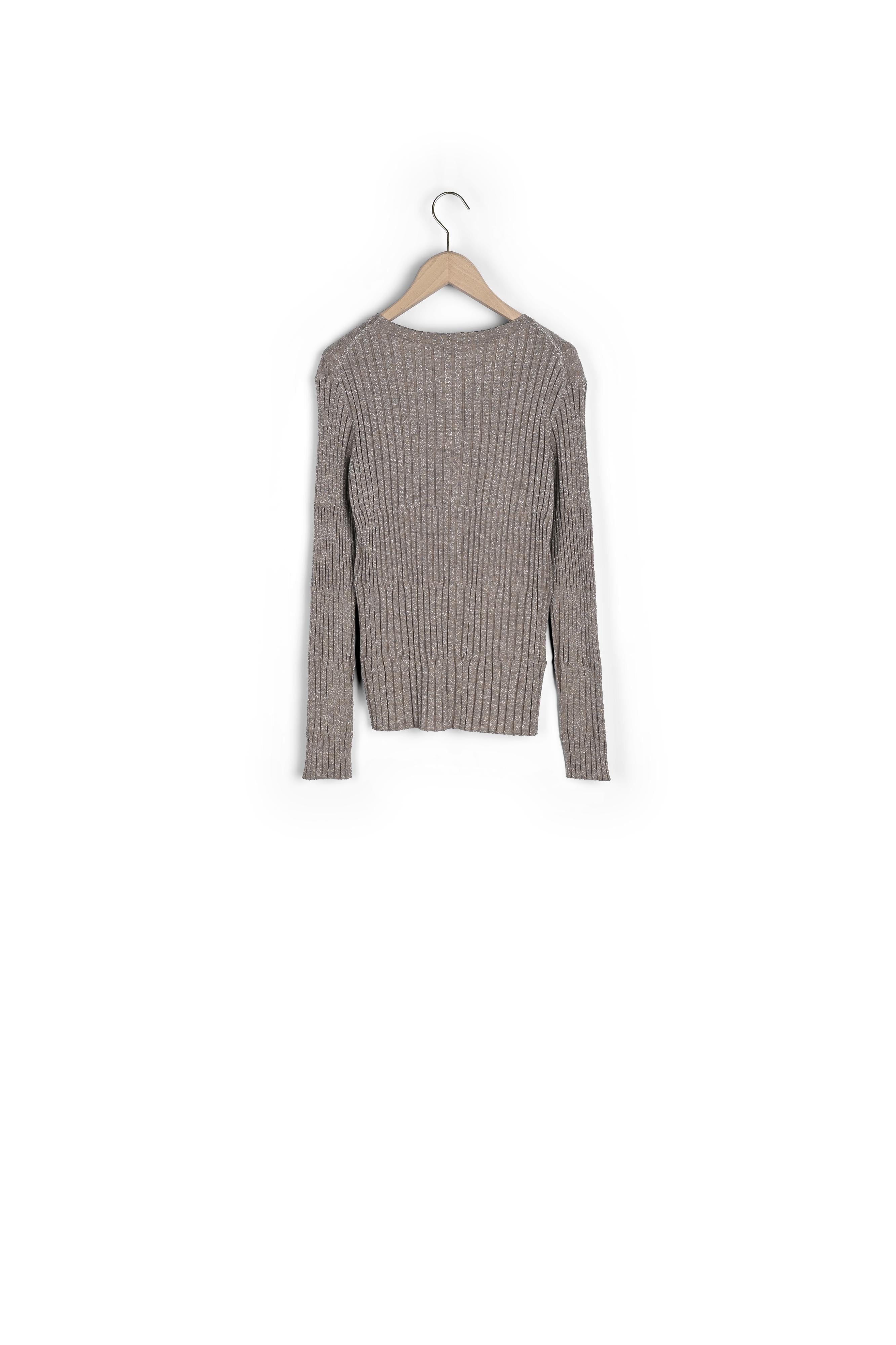 Gilet Gentleman beige en merinos extrafin Faume - seconde main