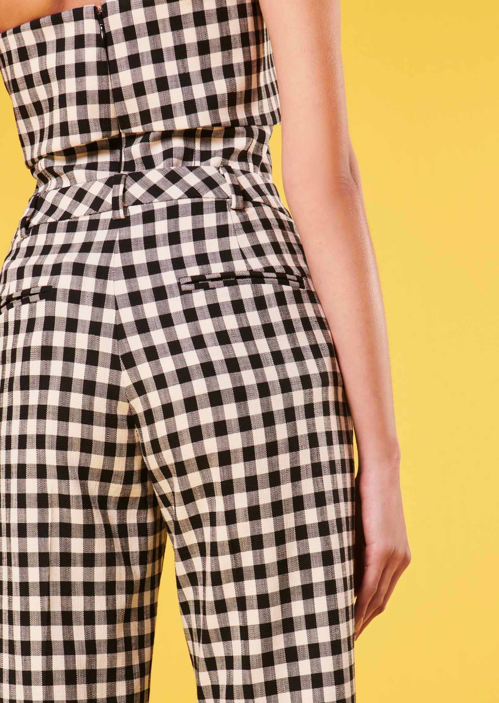 Pantalon Peter noir en vichy Faume - seconde main