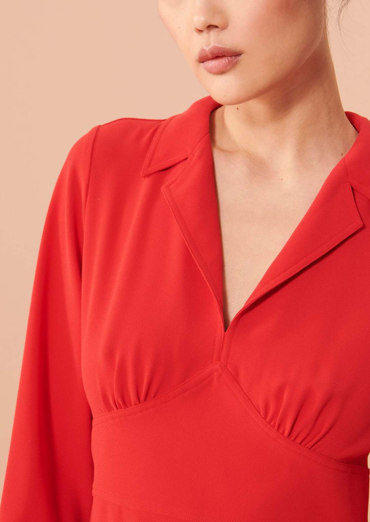 Robe Remi rouge en crêpe Faume - seconde main