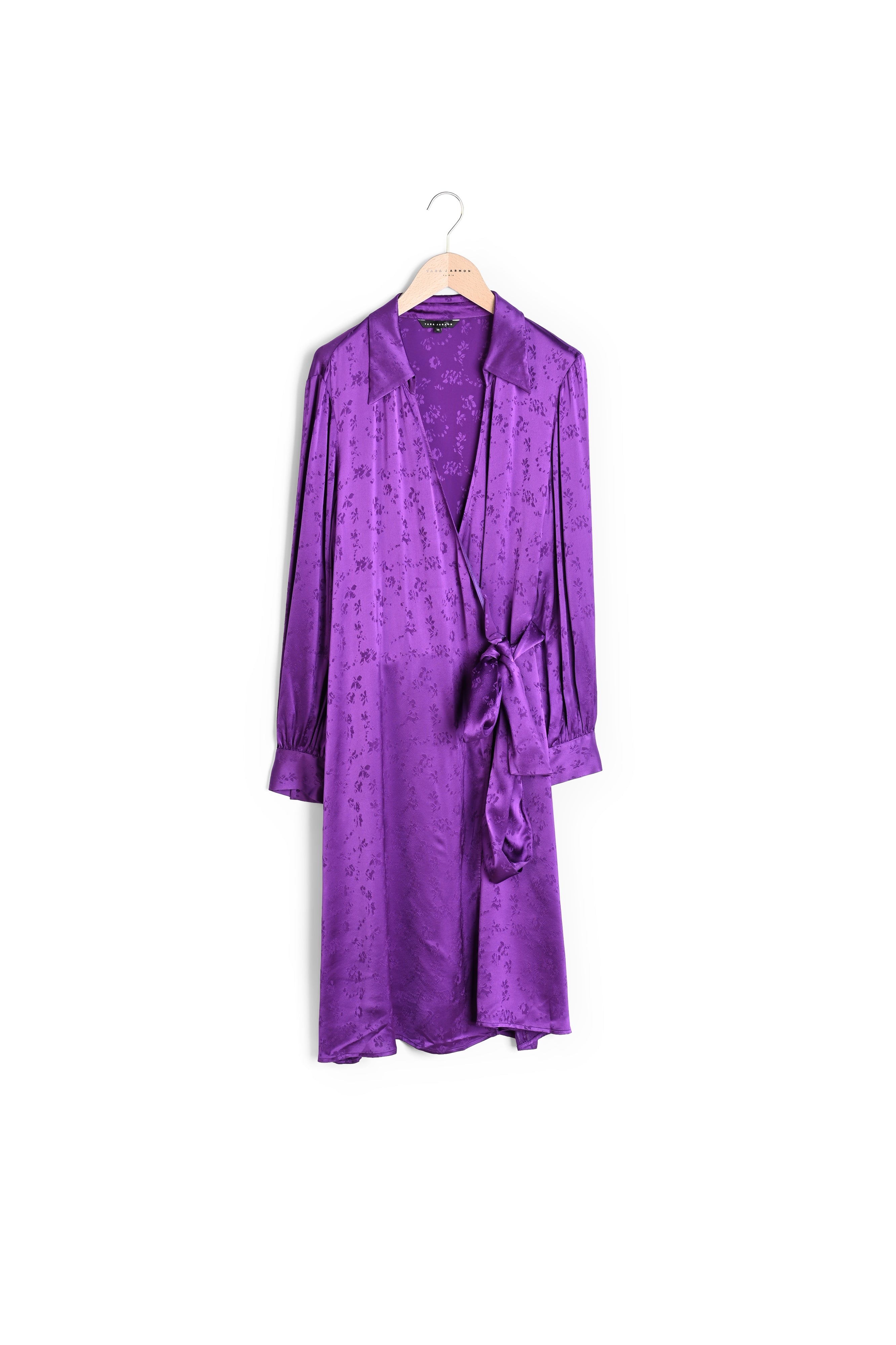 Robe Roselita en jacquard fleuri violet Faume - seconde main