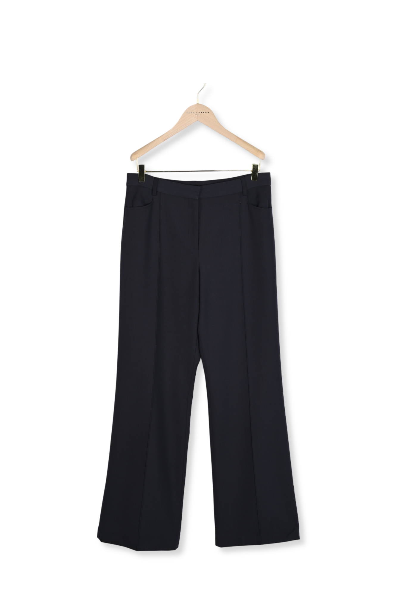 Pantalon noir en laine Paul Faume - seconde main