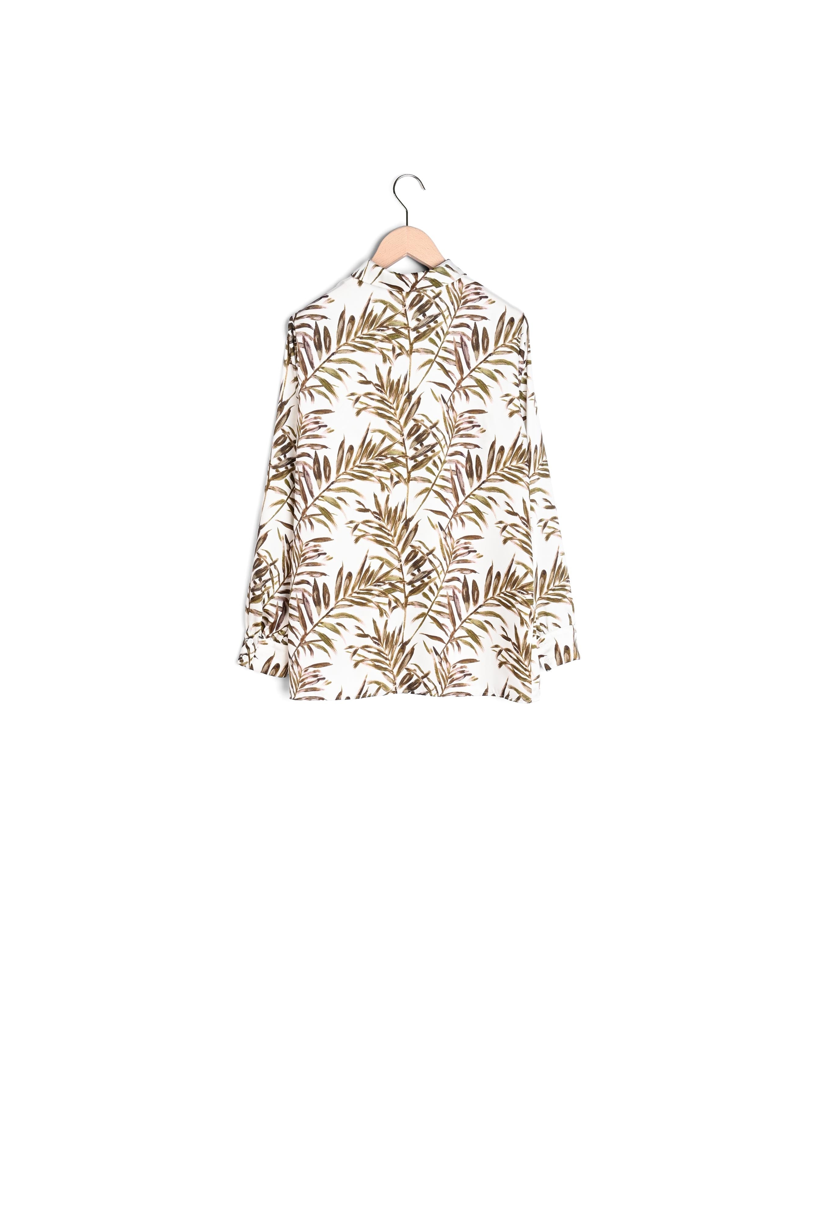 Chemise Calie écru imprimé palmes Faume - seconde main