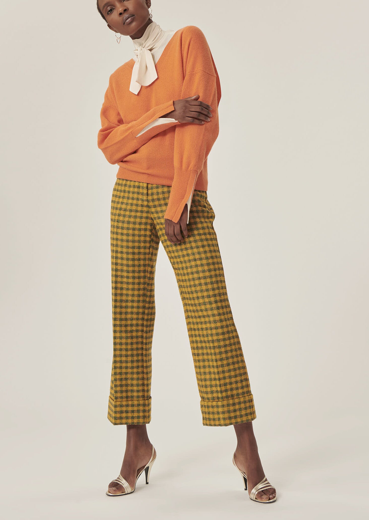 Pull Poudre orange en cachemire Faume - seconde main