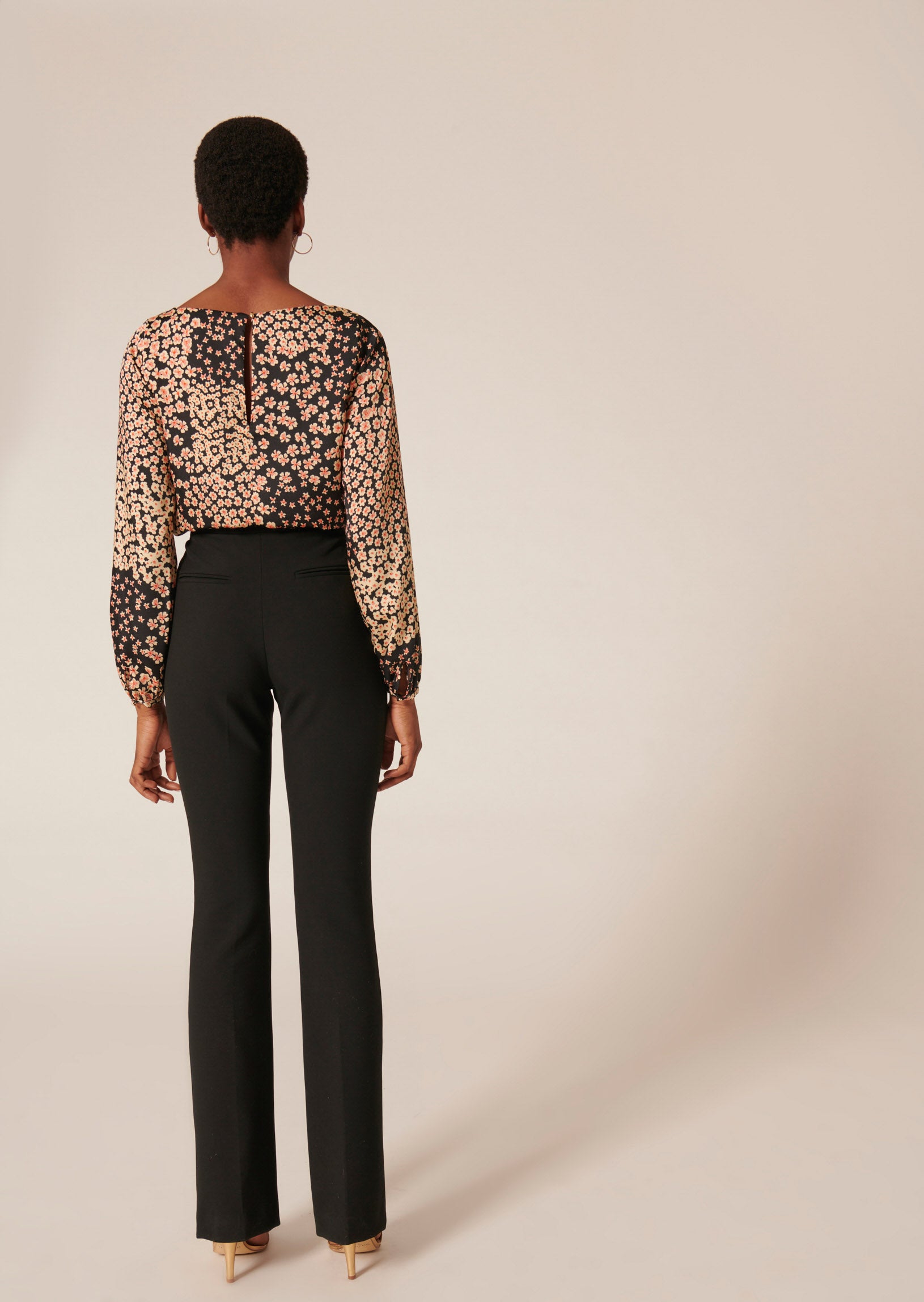 Pantalon Polynesie noir en toile double Faume - seconde main