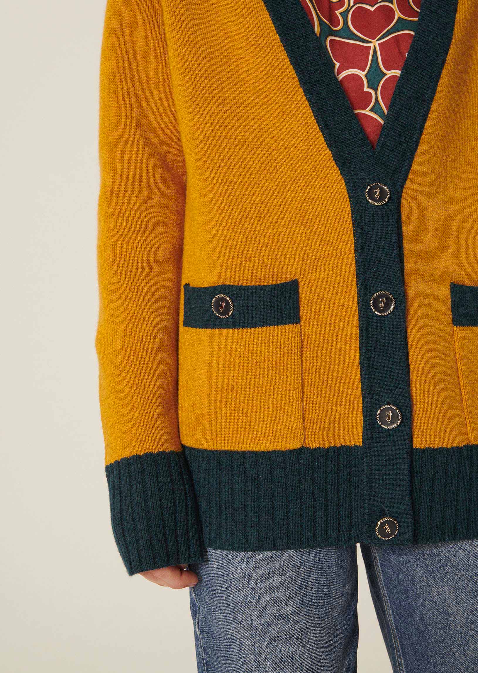 Gilet Gia jaune en laine Faume - seconde main