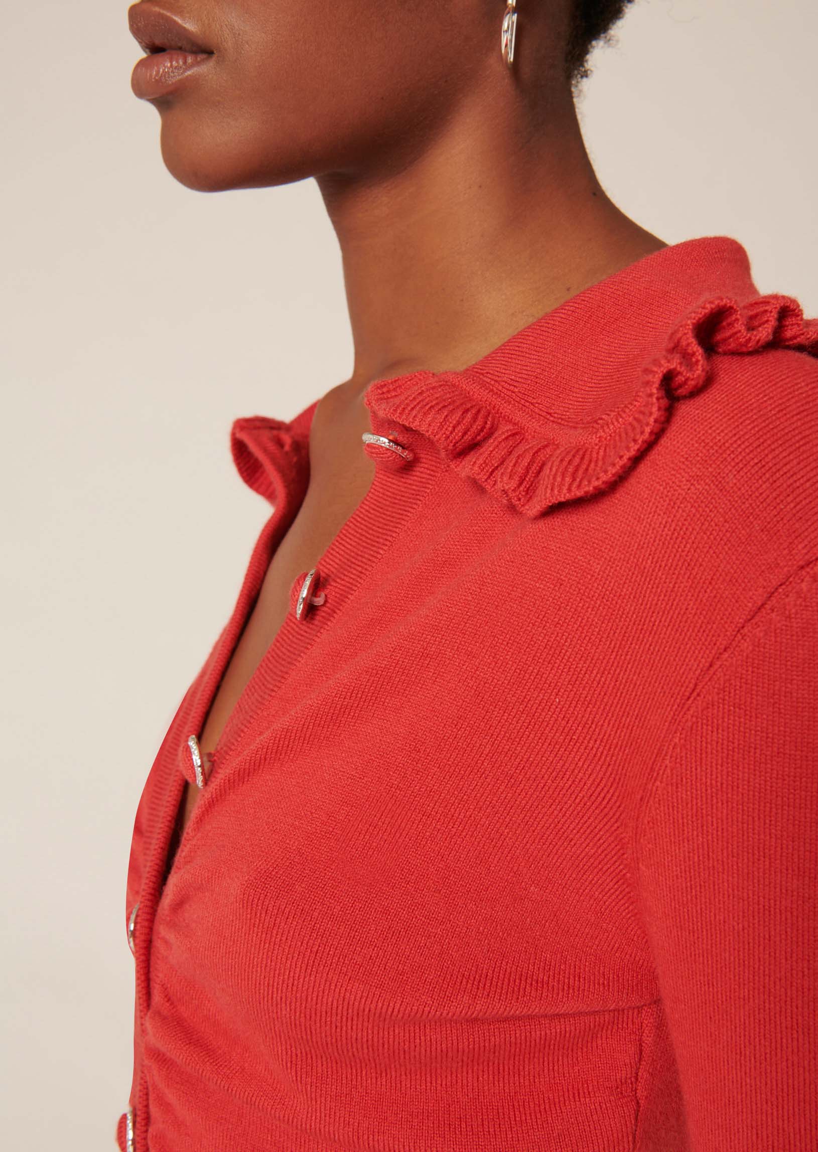 Body Potema rouge en laine merinos Faume - seconde main